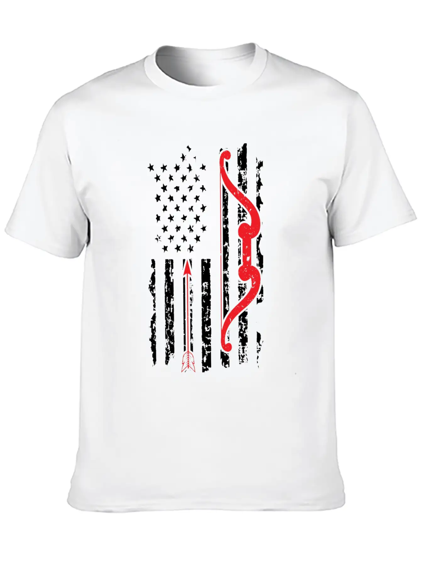 American Flag Hunting Essential Cotton Tee For Daily Outfits – Unisex Style