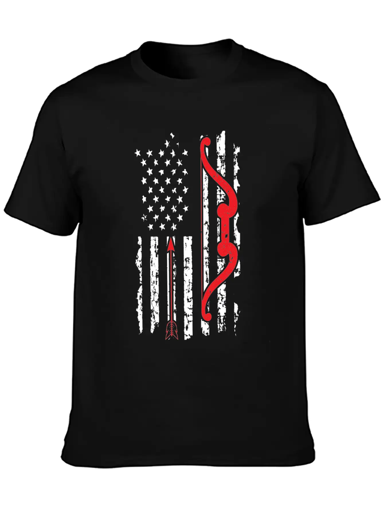 American Flag Hunting Essential Cotton Tee For Daily Outfits – Unisex Style