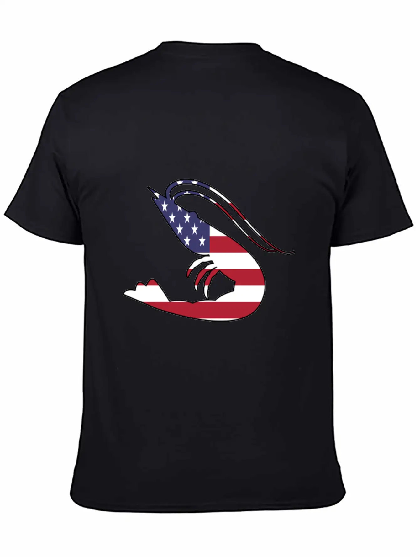 American Flag Shrimp Happy 4th Of July Modern Fit Casual T-Shirt – Clean And Versatile Design