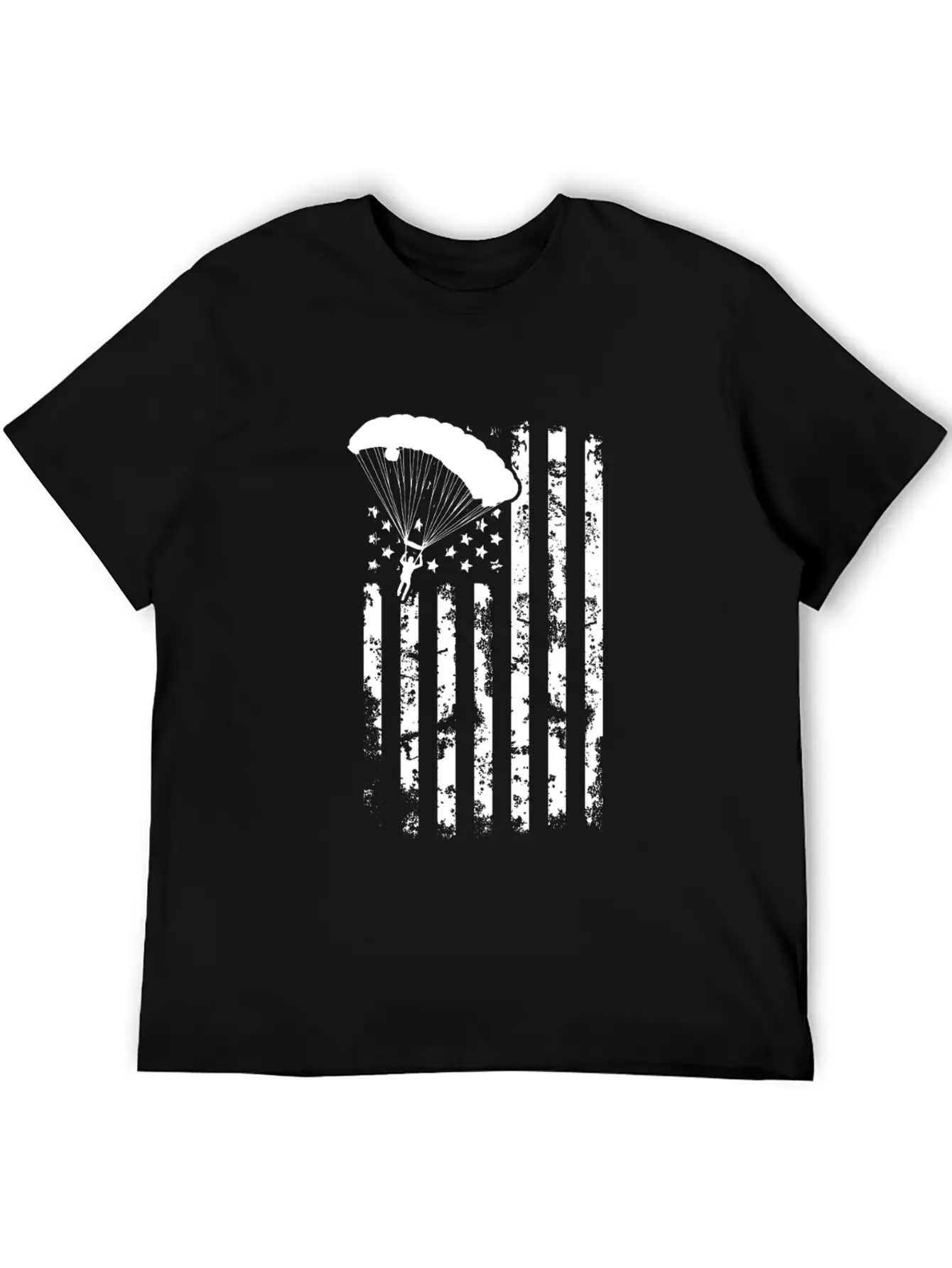 American Flag Skydiving Clothing Vintage Skydiving Relaxed Everyday Tee – Lightweight And Durable Cotton