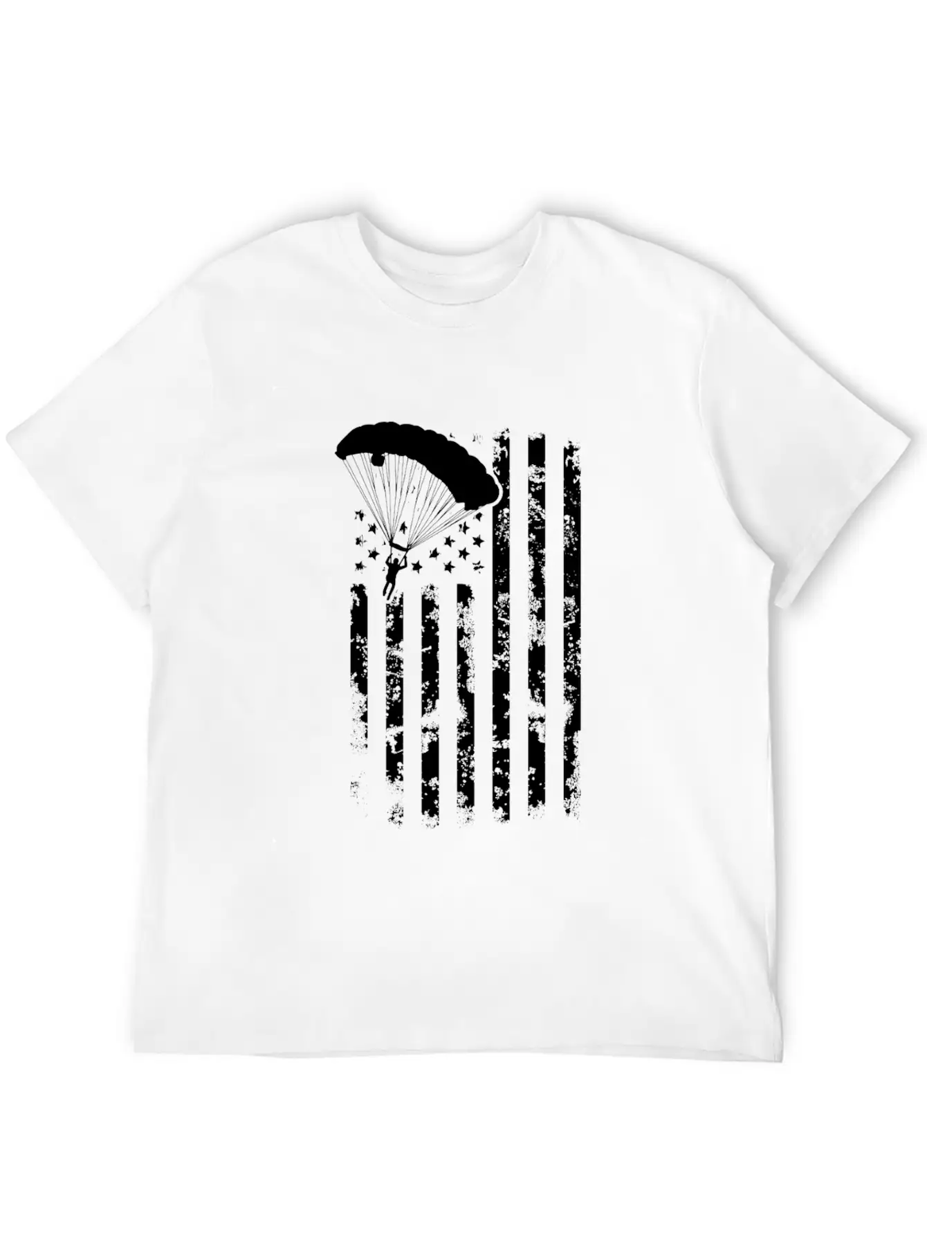 American Flag Skydiving Clothing Vintage Skydiving Relaxed Everyday Tee – Lightweight And Durable Cotton