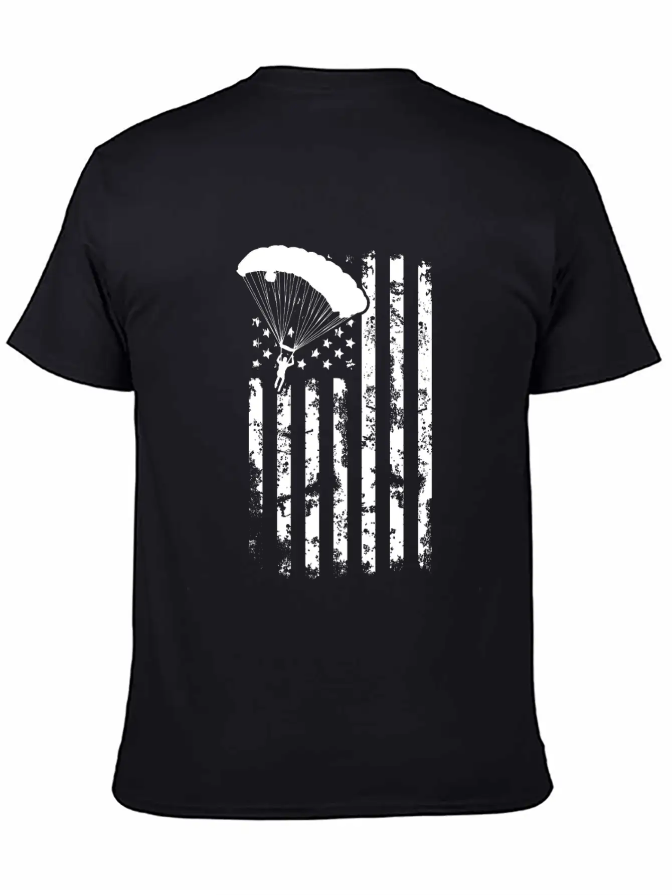 American Flag Skydiving Clothing Vintage Skydiving Relaxed Everyday Tee – Lightweight And Durable Cotton
