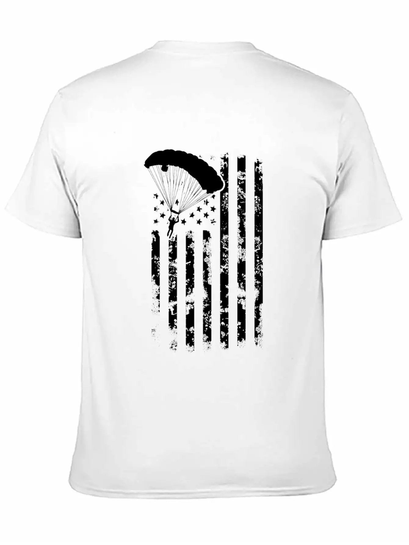 American Flag Skydiving Clothing Vintage Skydiving Relaxed Everyday Tee – Lightweight And Durable Cotton