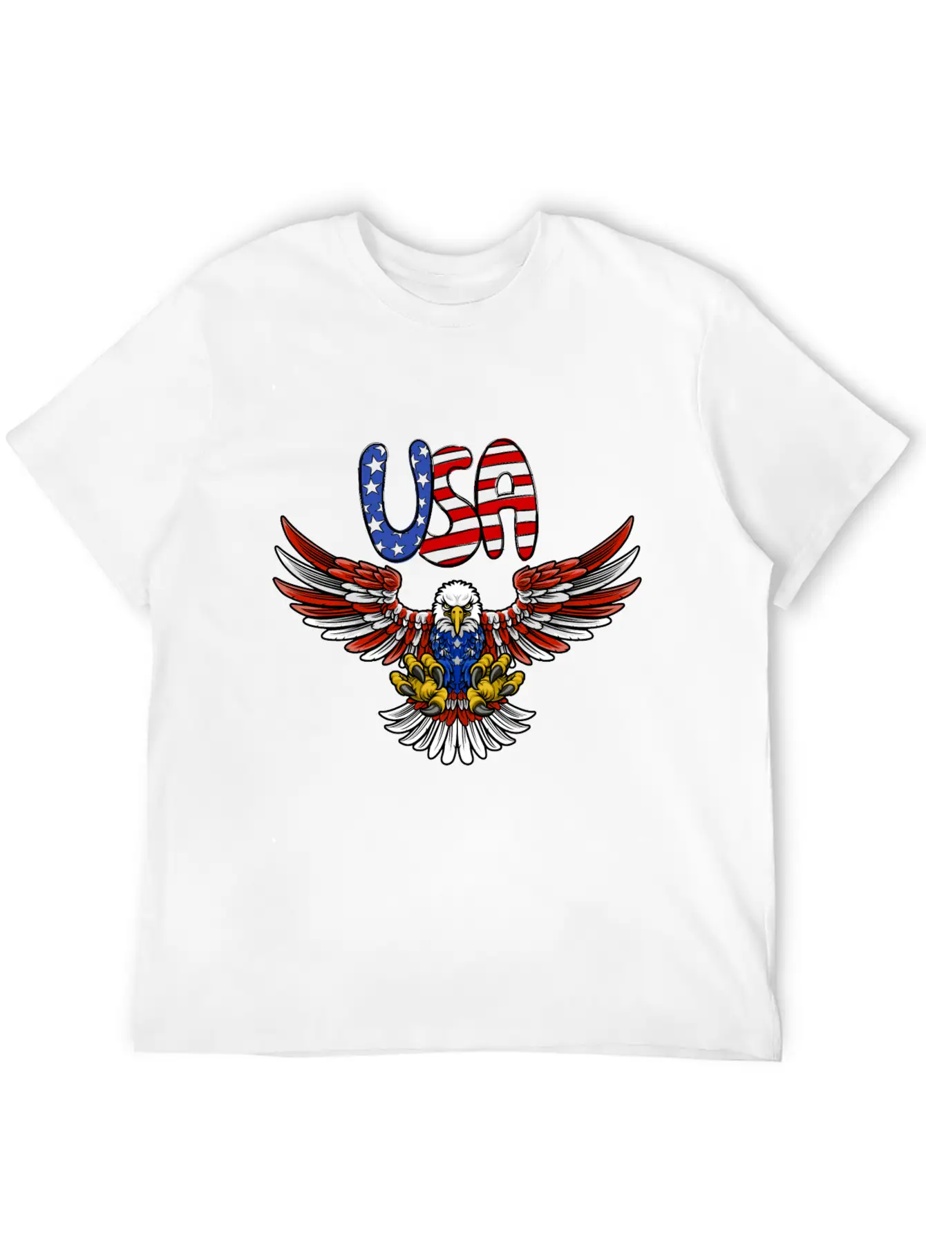American Flag T-shirt Relaxed Everyday Tee – Lightweight And Durable Cotton