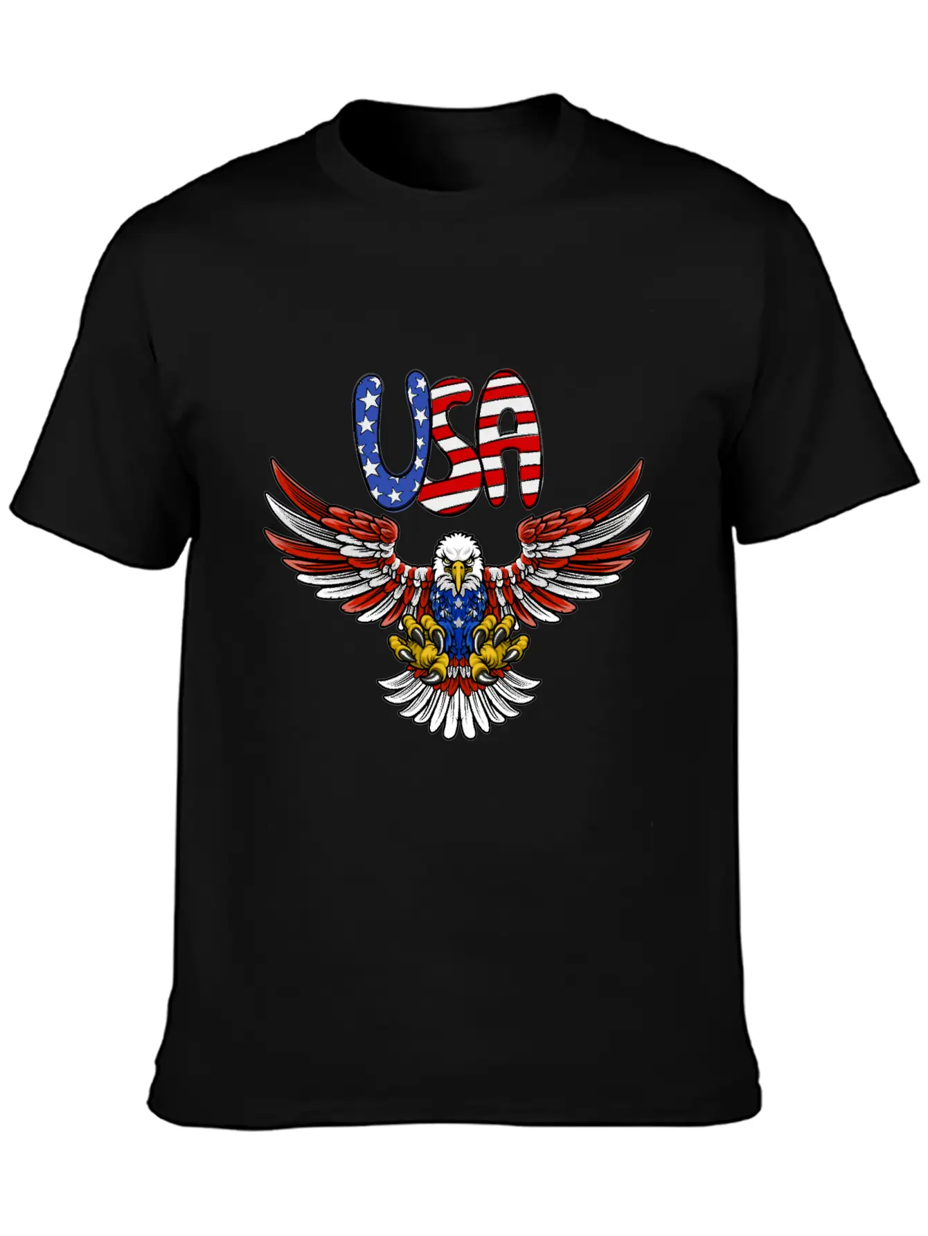 American Flag T-shirt Relaxed Everyday Tee – Lightweight And Durable Cotton