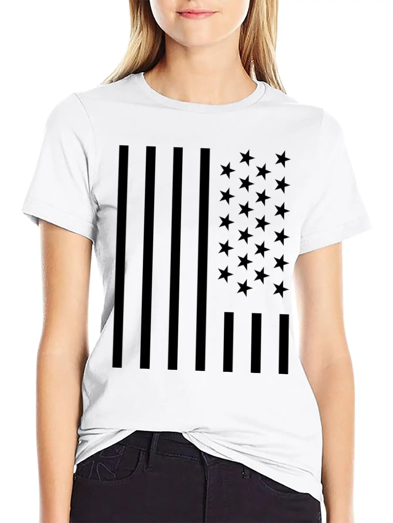 American Flag Unisex Casual T-Shirt – Clean Design For Daily Comfort