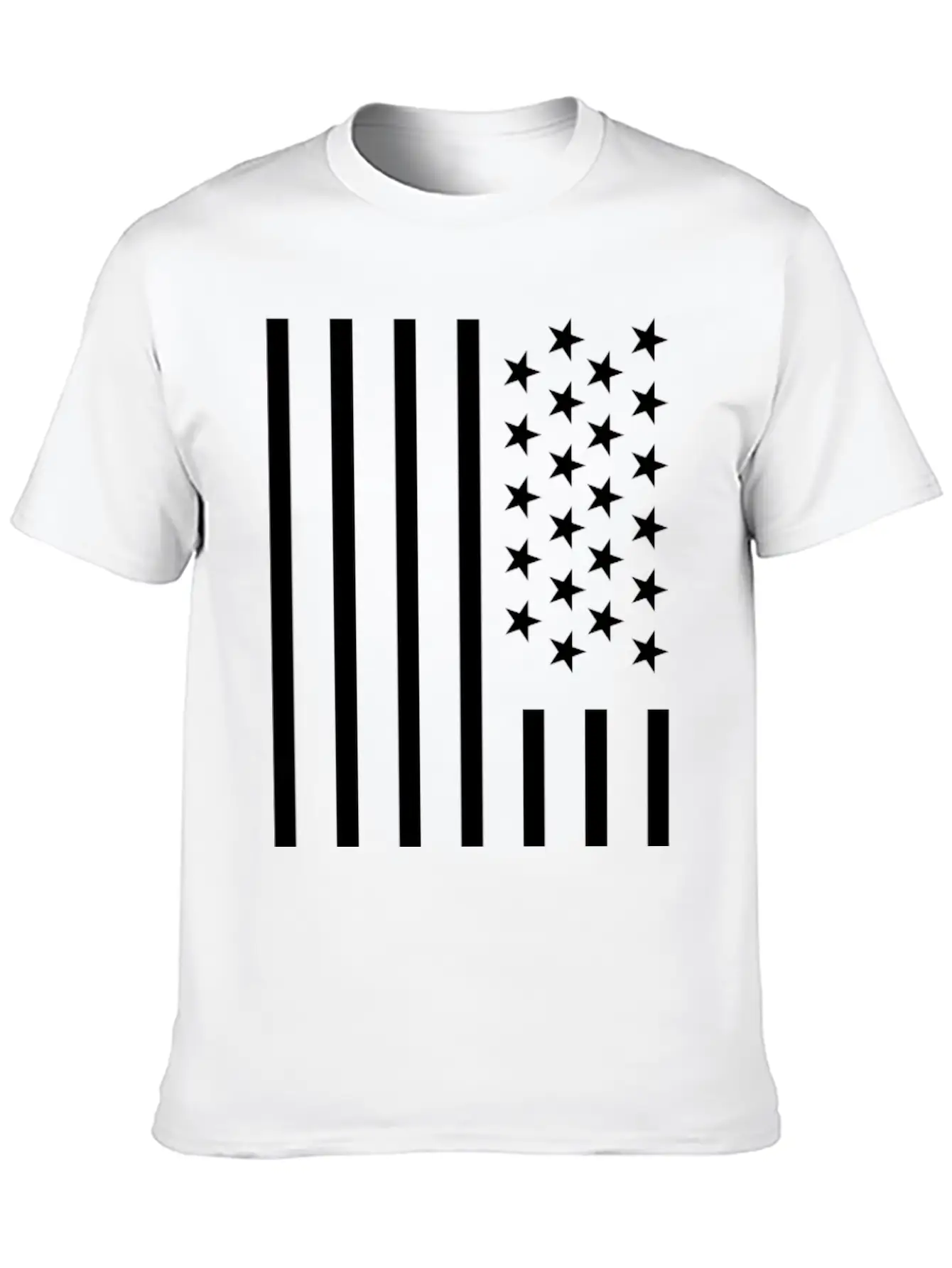 American Flag Unisex Casual T-Shirt – Clean Design For Daily Comfort