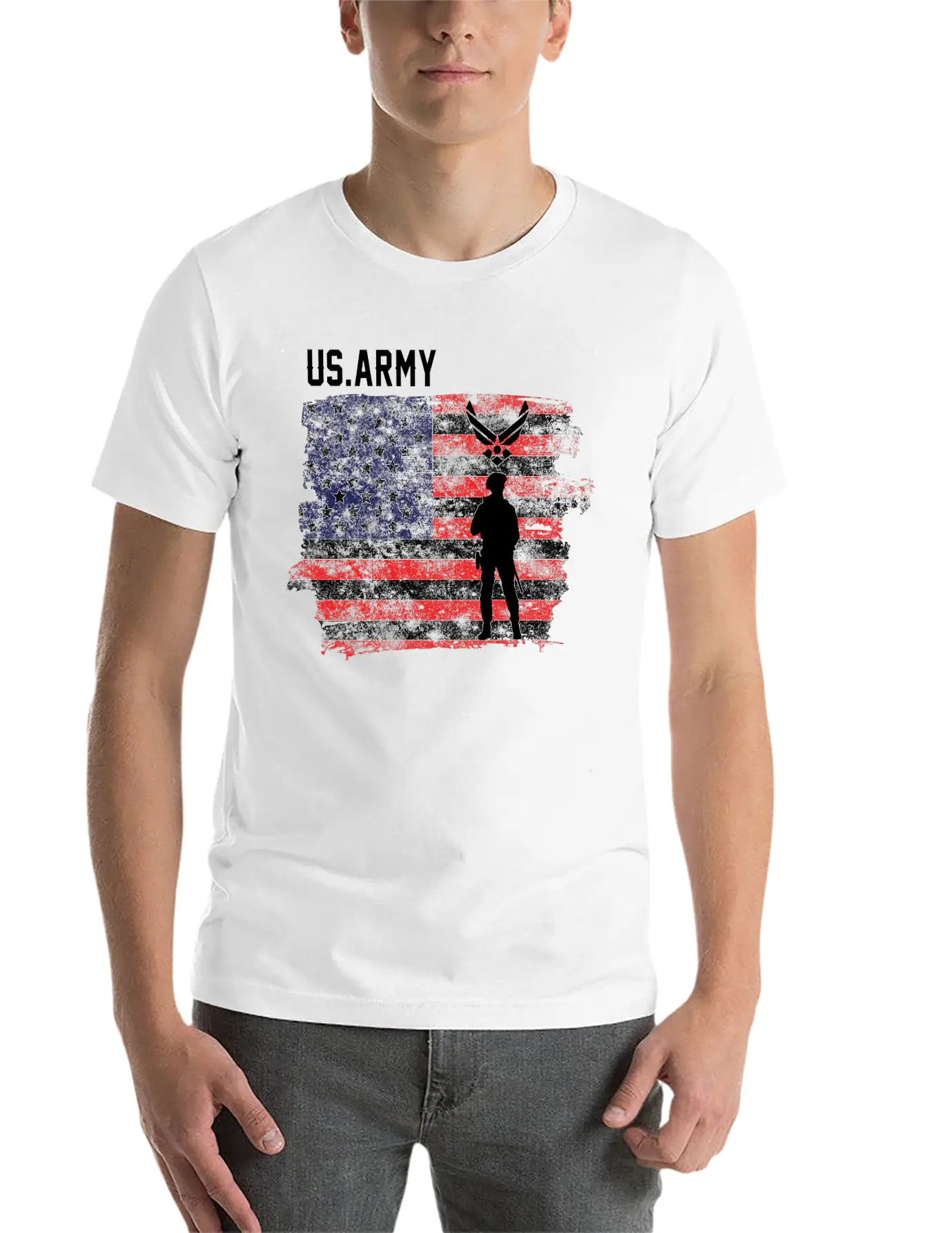 American Flag Veteran Unisex Casual T-Shirt – Clean Design For Daily Comfort