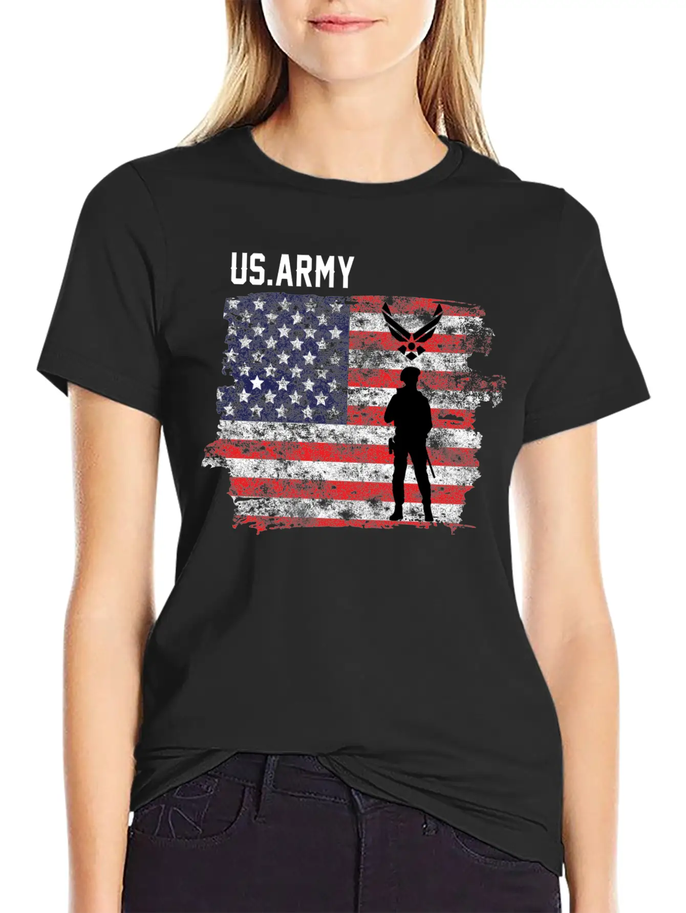 American Flag Veteran Unisex Casual T-Shirt – Clean Design For Daily Comfort