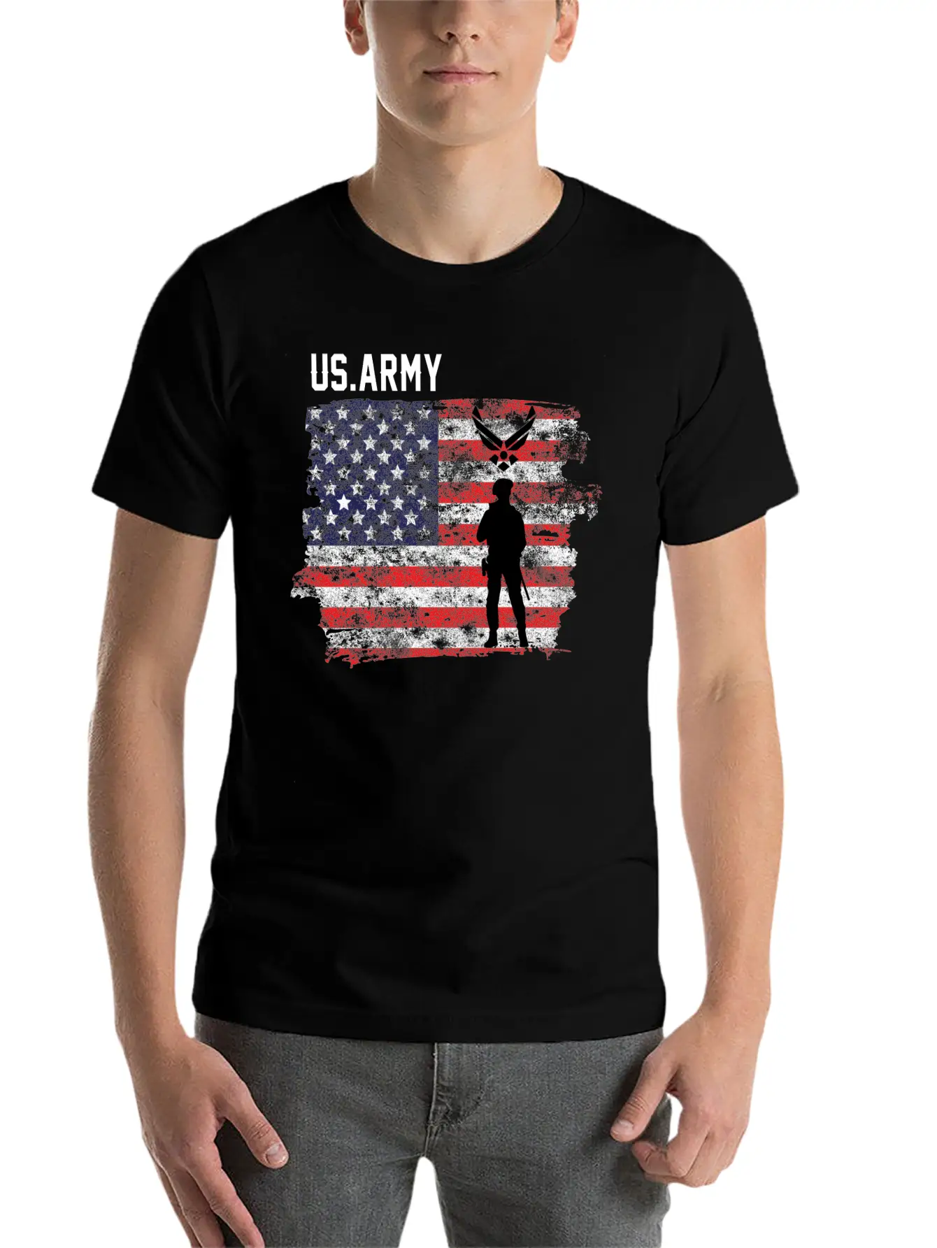 American Flag Veteran Unisex Casual T-Shirt – Clean Design For Daily Comfort