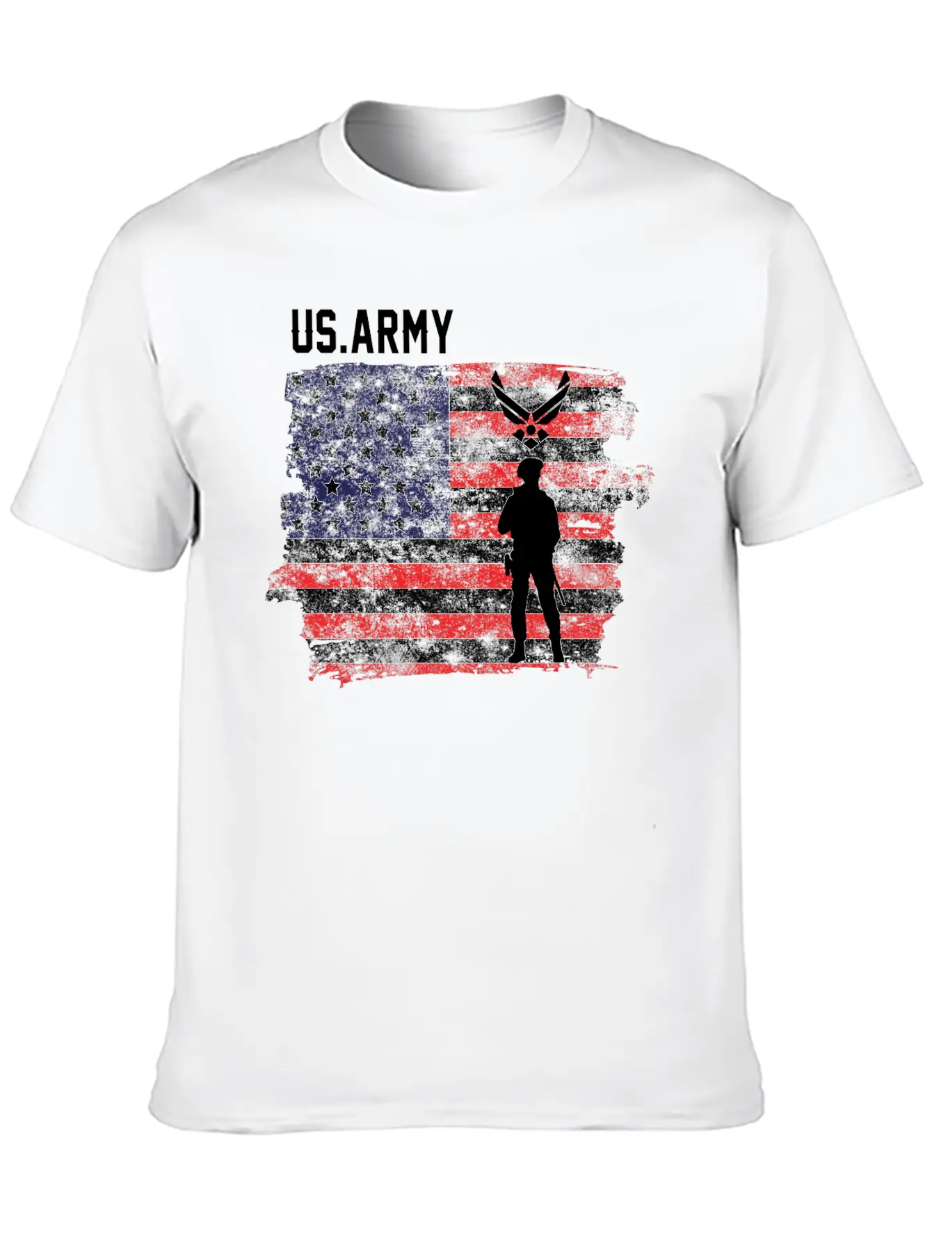 American Flag Veteran Unisex Casual T-Shirt – Clean Design For Daily Comfort