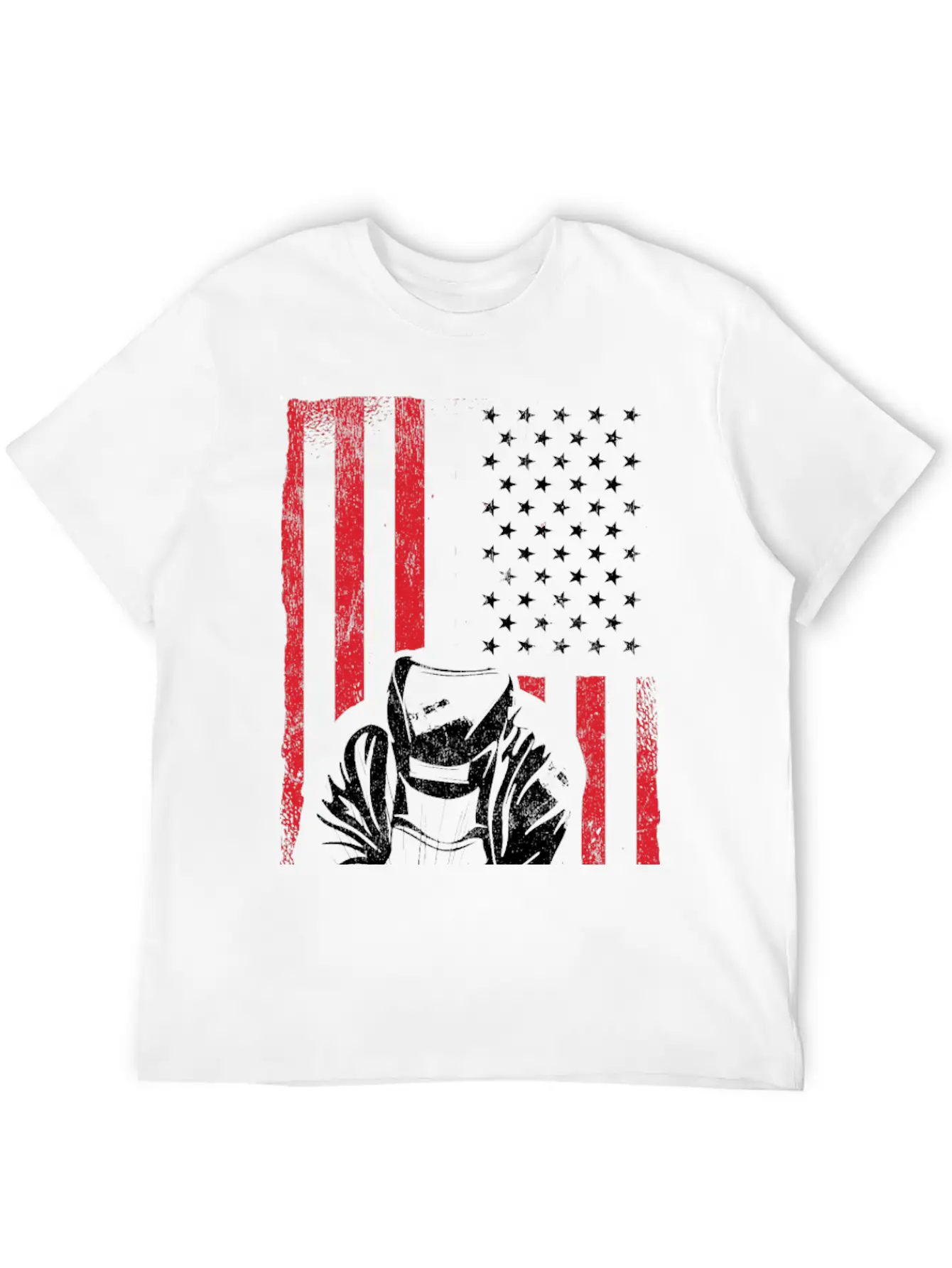 American Flag Weld Welder Welding Unisex Casual T-Shirt ��� Clean Design For Daily Comfort