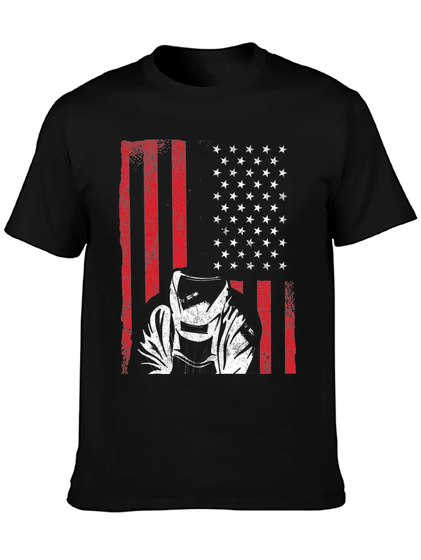 American Flag Weld Welder Welding Unisex Casual T-Shirt ��� Clean Design For Daily Comfort