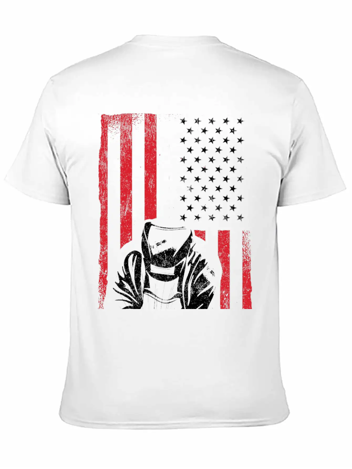 American Flag Weld Welder Welding Unisex Casual T-Shirt ��� Clean Design For Daily Comfort