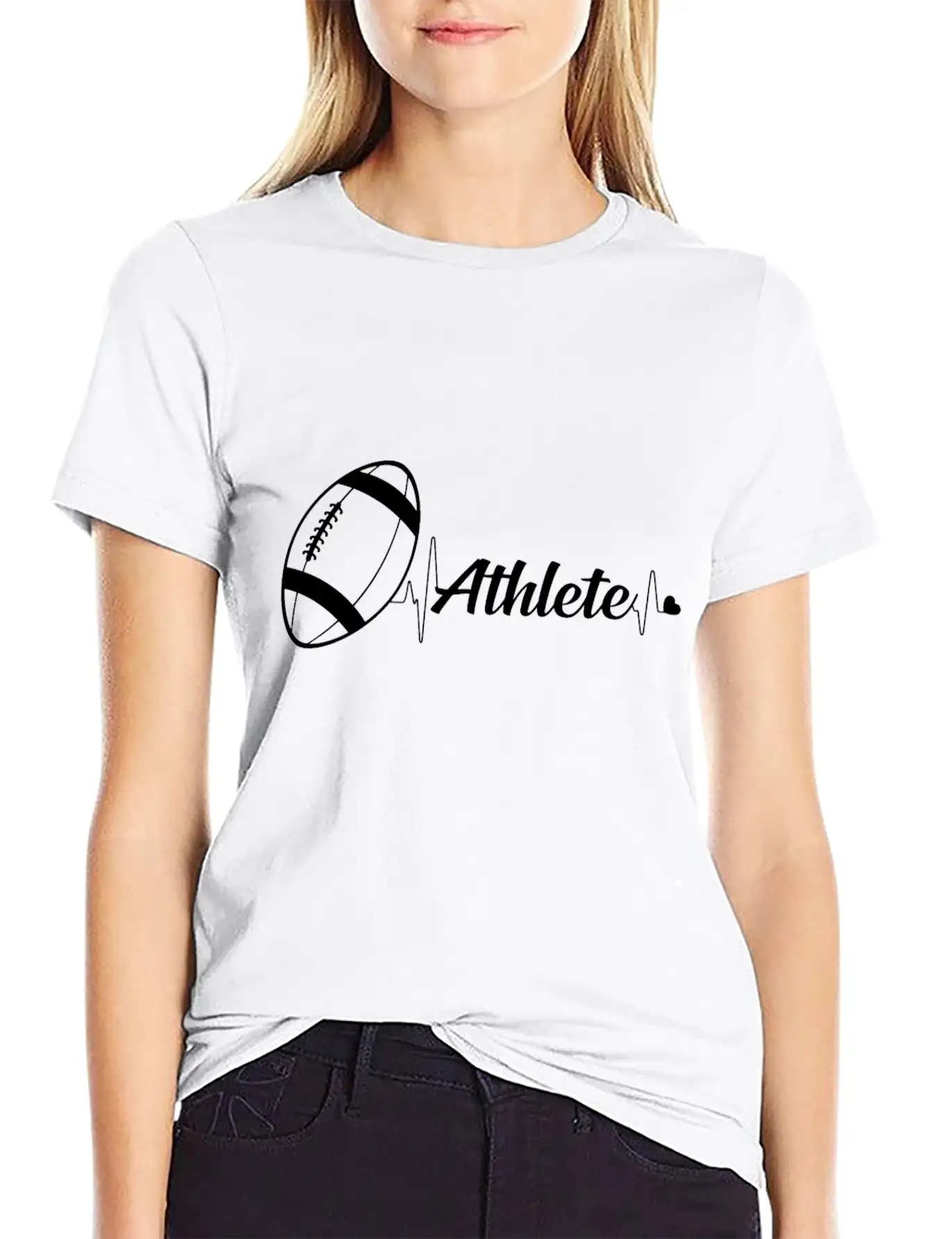American Football Athlete Unisex Casual T-Shirt ��� Clean Design For Daily Comfort