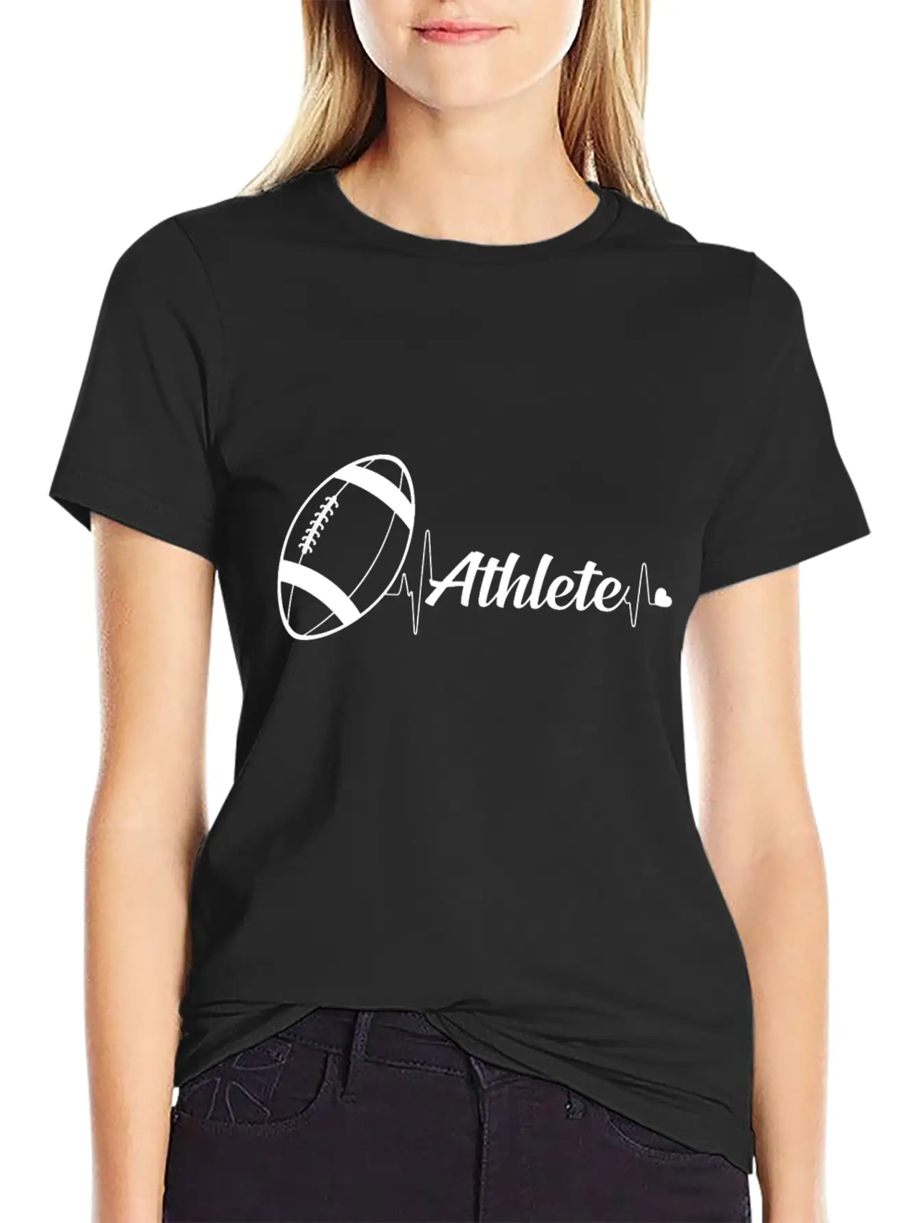 American Football Athlete Unisex Casual T-Shirt ��� Clean Design For Daily Comfort