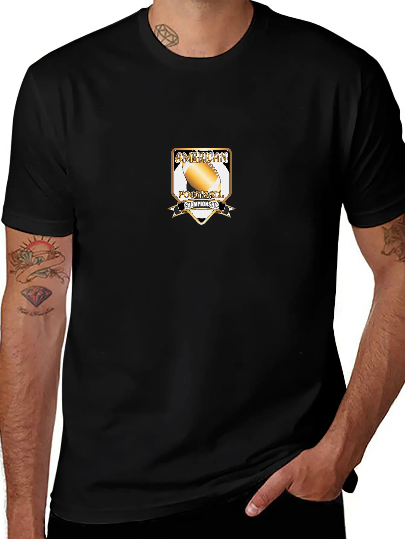 American Football Championship Lightweight Cotton T-Shirt – Daily Comfort Graphic Shirt
