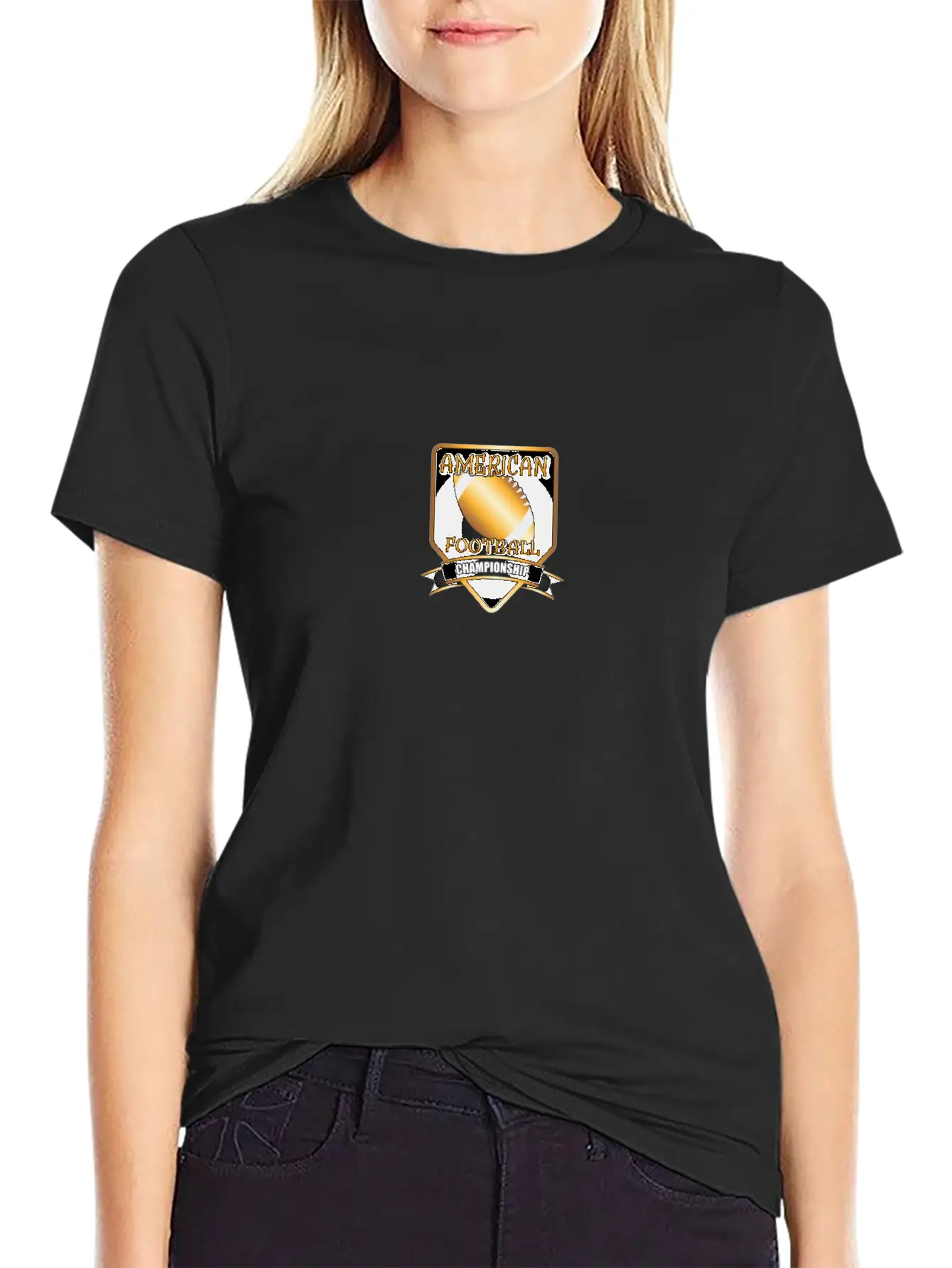 American Football Championship Lightweight Cotton T-Shirt – Daily Comfort Graphic Shirt