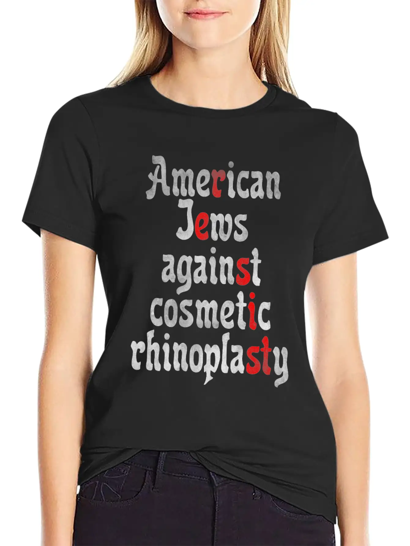 American Jews Against Cosmetic Rhinoplasty Classic Fit Graphic Tee For Daily Comfort – Unisex Cotton Shirt