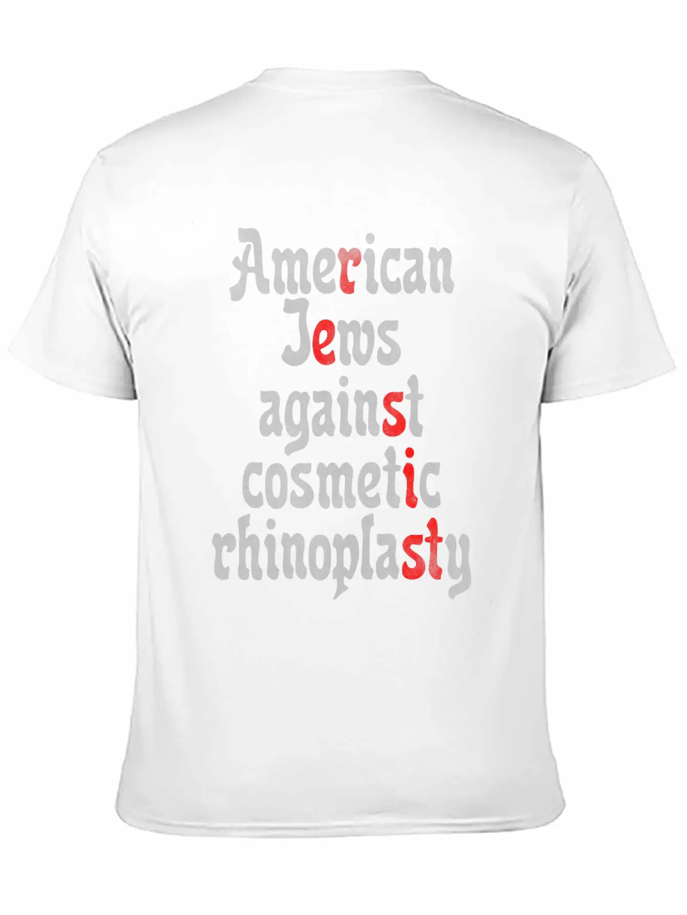 American Jews Against Cosmetic Rhinoplasty Classic Fit Graphic Tee For Daily Comfort – Unisex Cotton Shirt