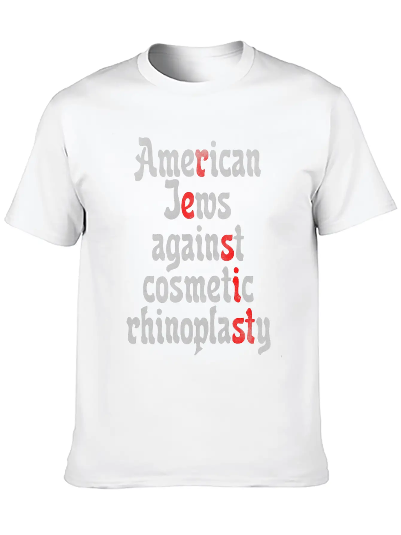 American Jews Against Cosmetic Rhinoplasty Classic Fit Graphic Tee For Daily Comfort – Unisex Cotton Shirt