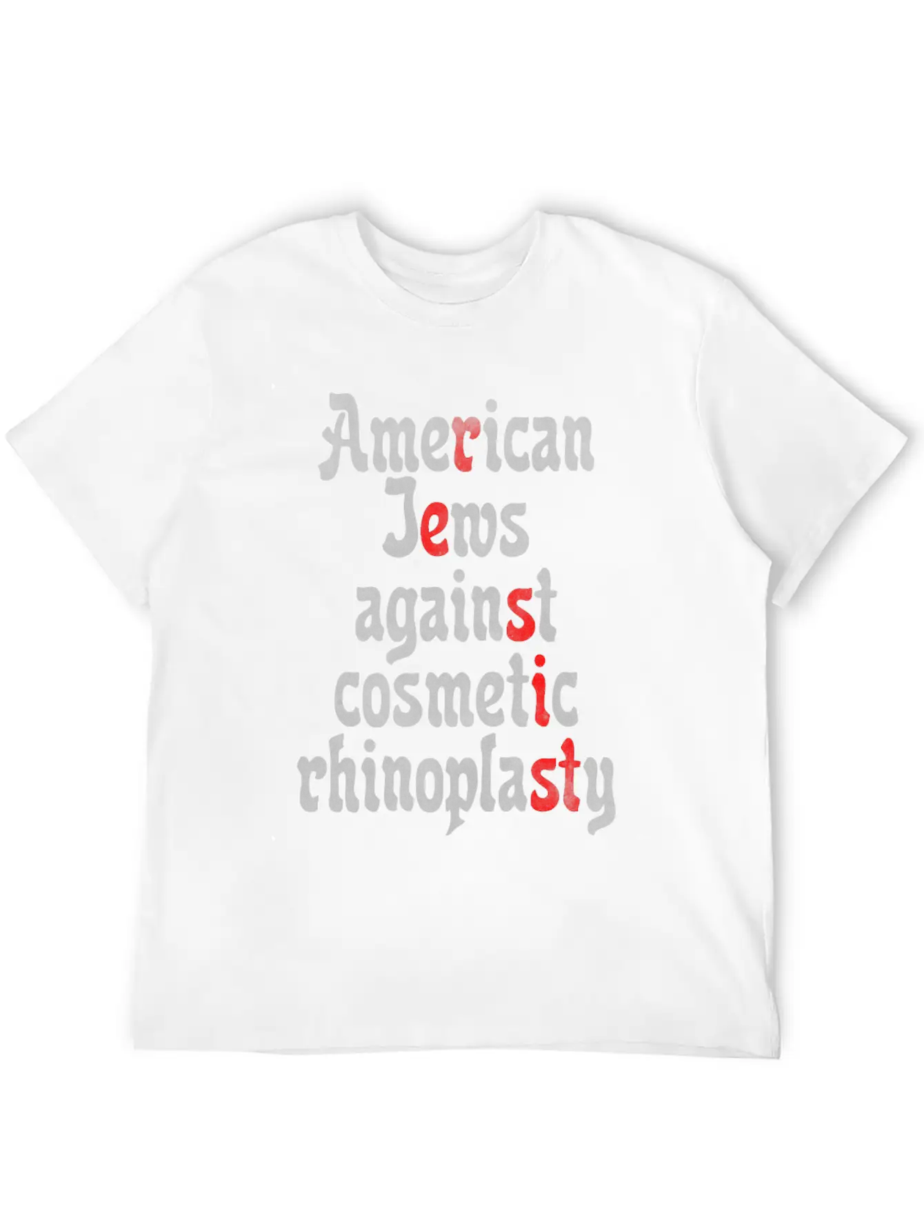 American Jews Against Cosmetic Rhinoplasty Classic Fit Graphic Tee For Daily Comfort – Unisex Cotton Shirt