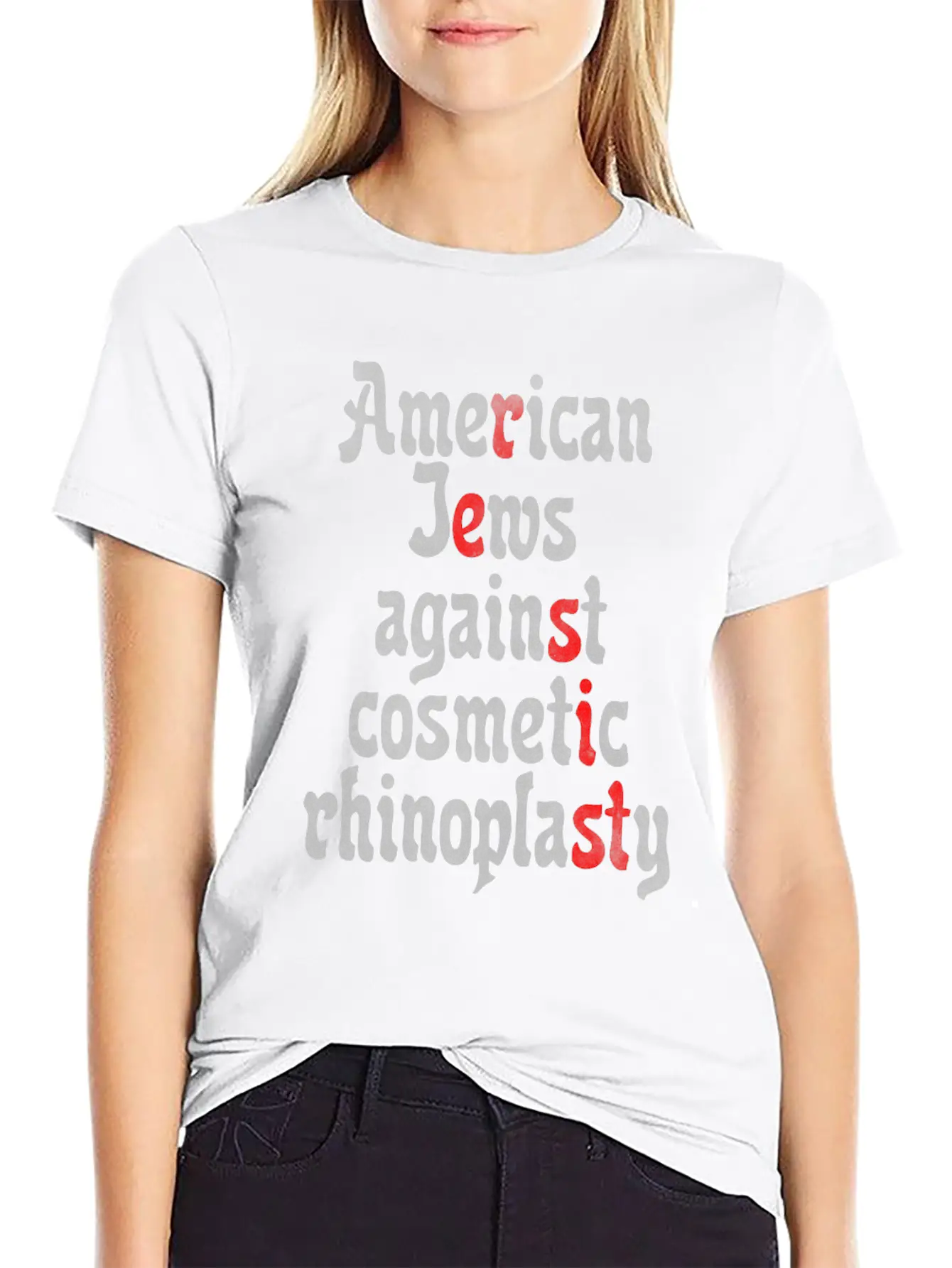 American Jews Against Cosmetic Rhinoplasty Classic Fit Graphic Tee For Daily Comfort – Unisex Cotton Shirt