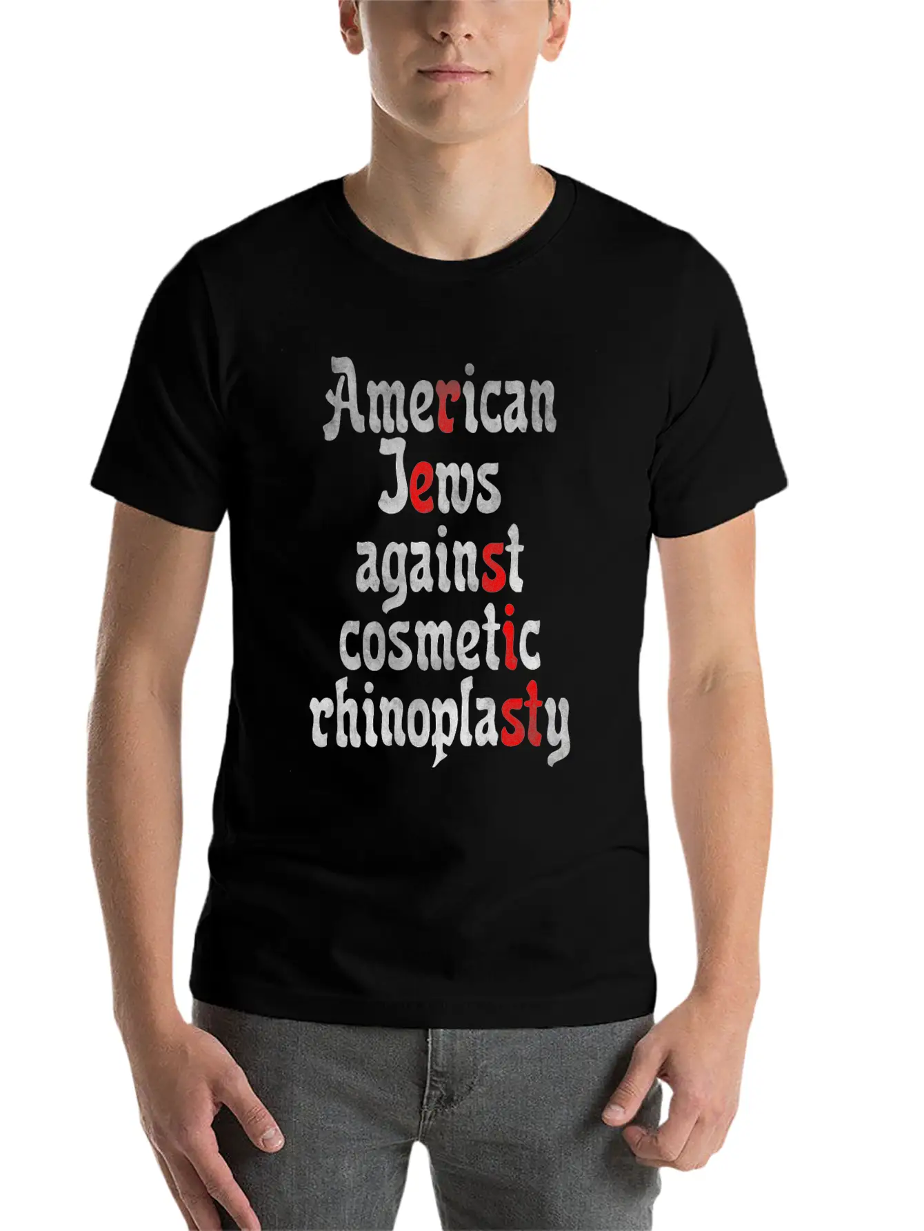 American Jews Against Cosmetic Rhinoplasty Classic Fit Graphic Tee For Daily Comfort – Unisex Cotton Shirt