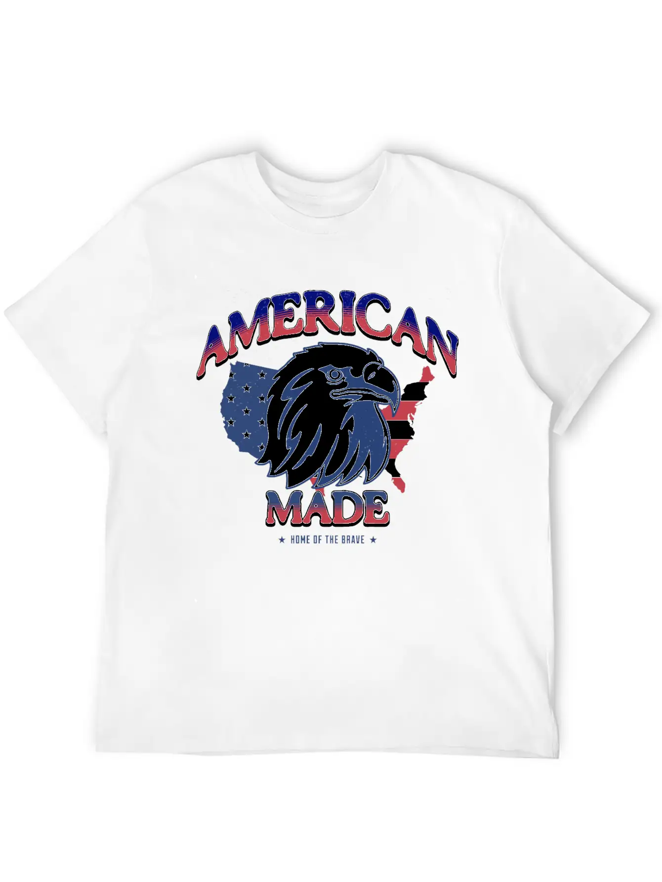 American Made HOME OF THE BRAVE Soft Cotton Short Sleeve Tee – Unisex Wardrobe Staple