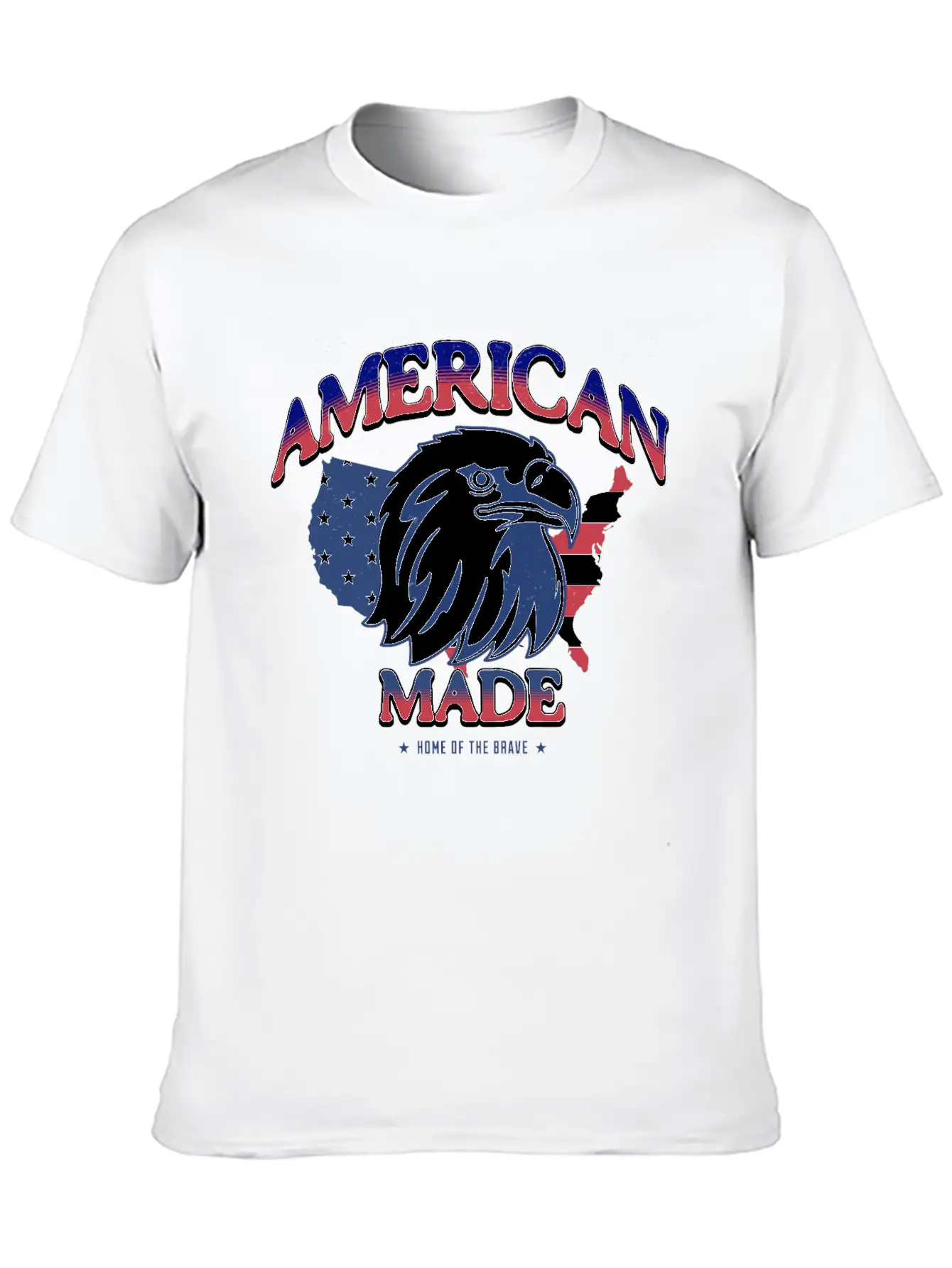 American Made HOME OF THE BRAVE Soft Cotton Short Sleeve Tee – Unisex Wardrobe Staple