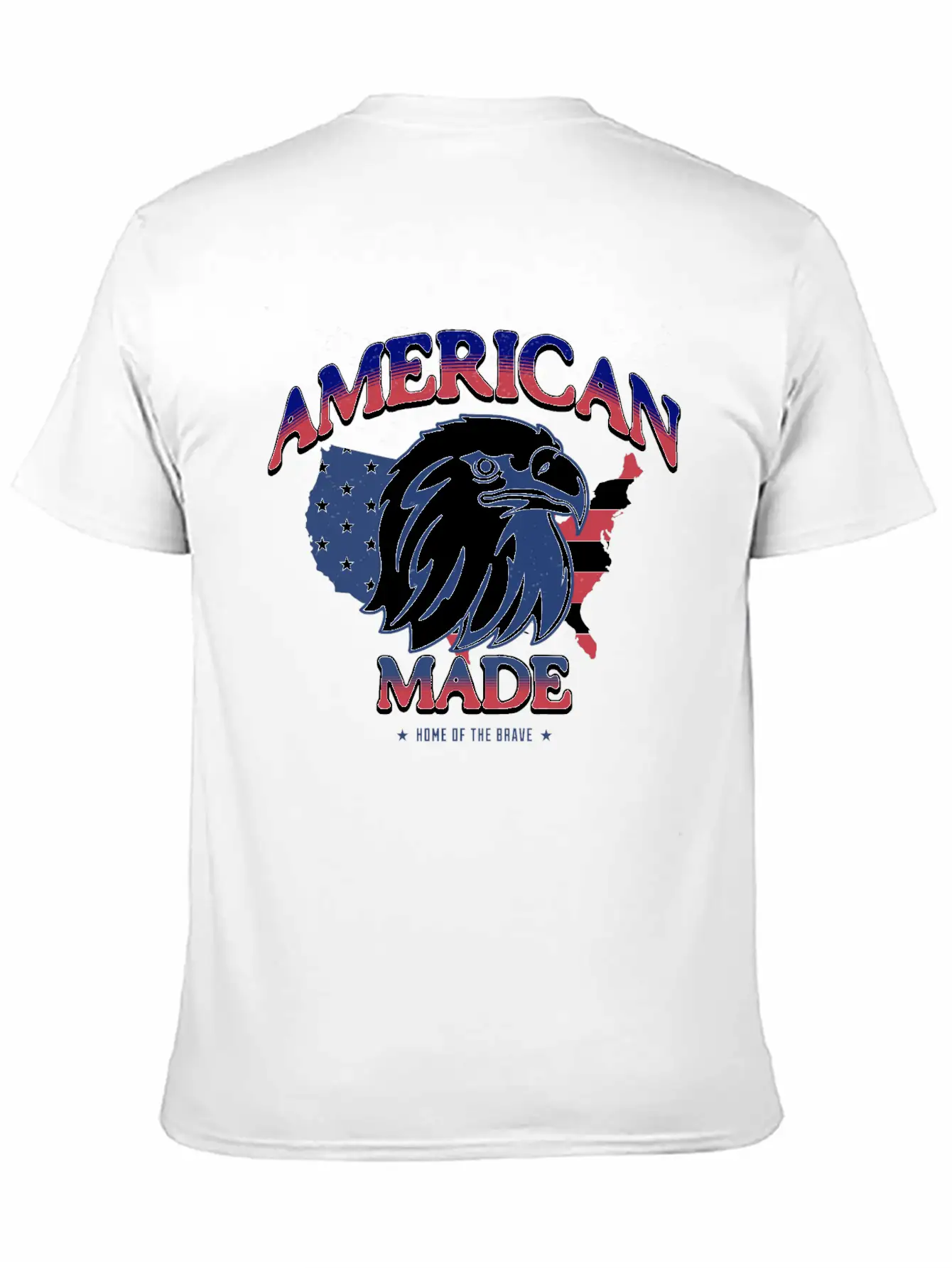 American Made HOME OF THE BRAVE Soft Cotton Short Sleeve Tee – Unisex Wardrobe Staple
