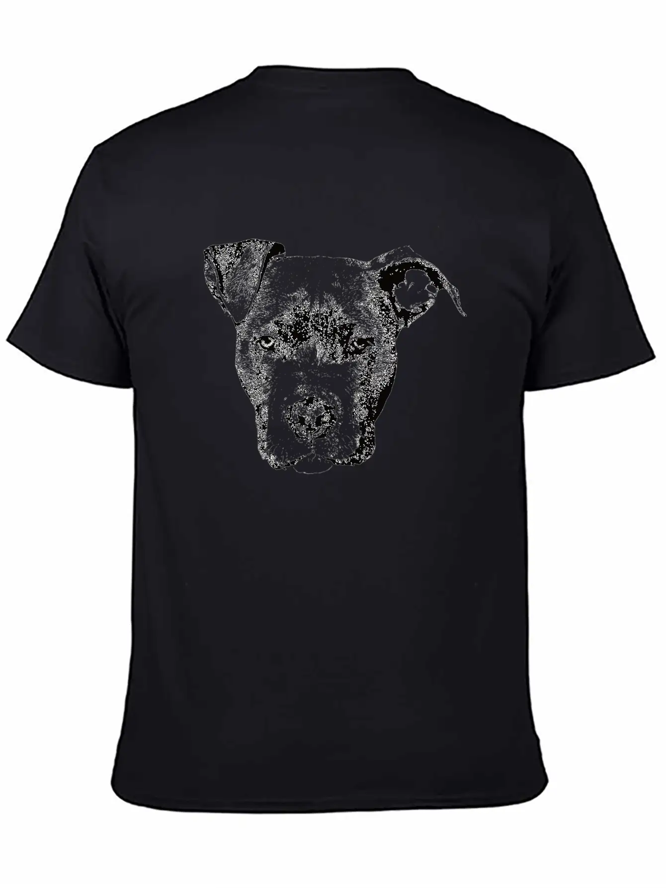 American Pit Bull Terrier Face Design - A Pittie Christmas Gift Stylish Everyday T-Shirt – Unisex Basic Cotton Tee