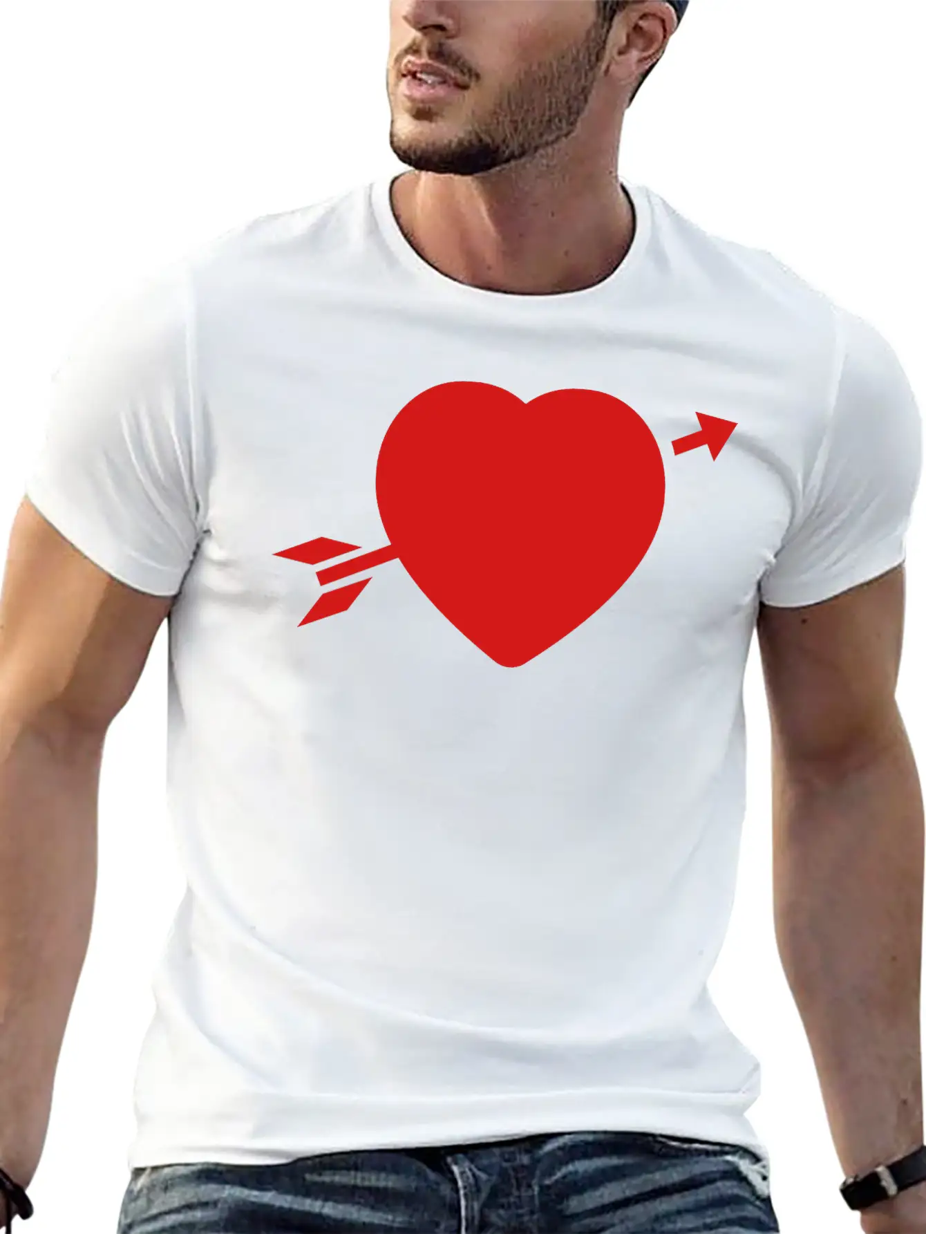 Amor_heart__f1 Unisex Casual T-Shirt – Clean Design For Daily Comfort