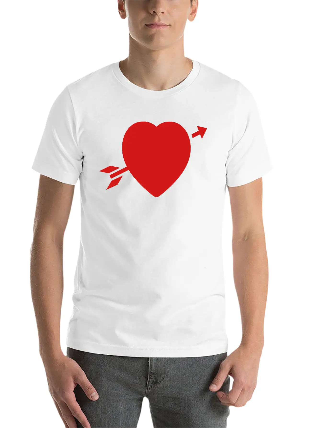 Amor_heart__f1 Unisex Casual T-Shirt – Clean Design For Daily Comfort