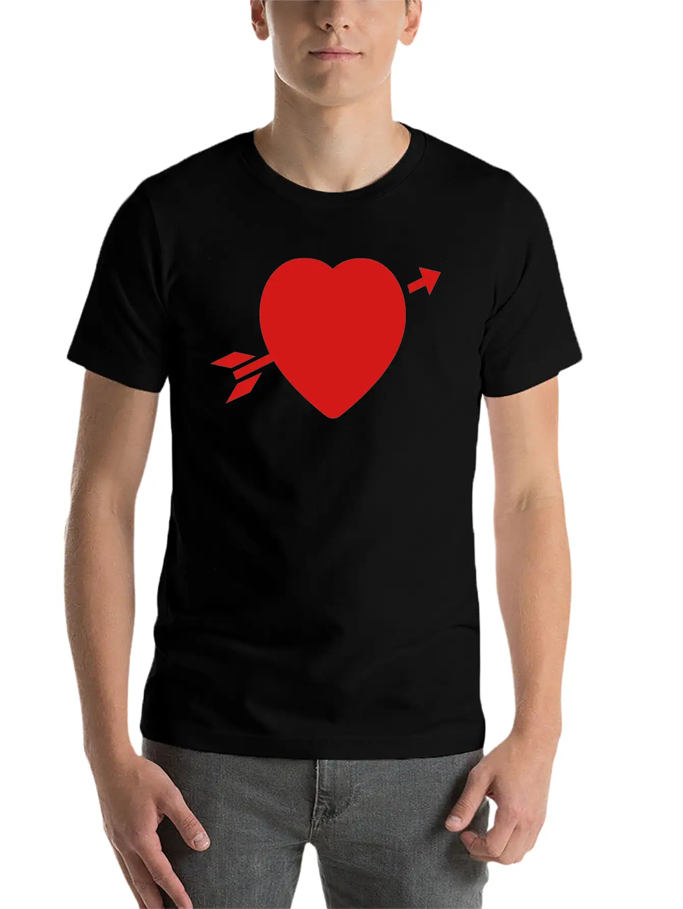 Amor_heart__f1 Unisex Casual T-Shirt – Clean Design For Daily Comfort