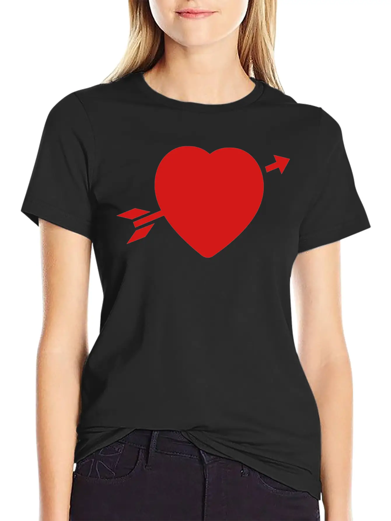 Amor_heart__f1 Unisex Casual T-Shirt – Clean Design For Daily Comfort
