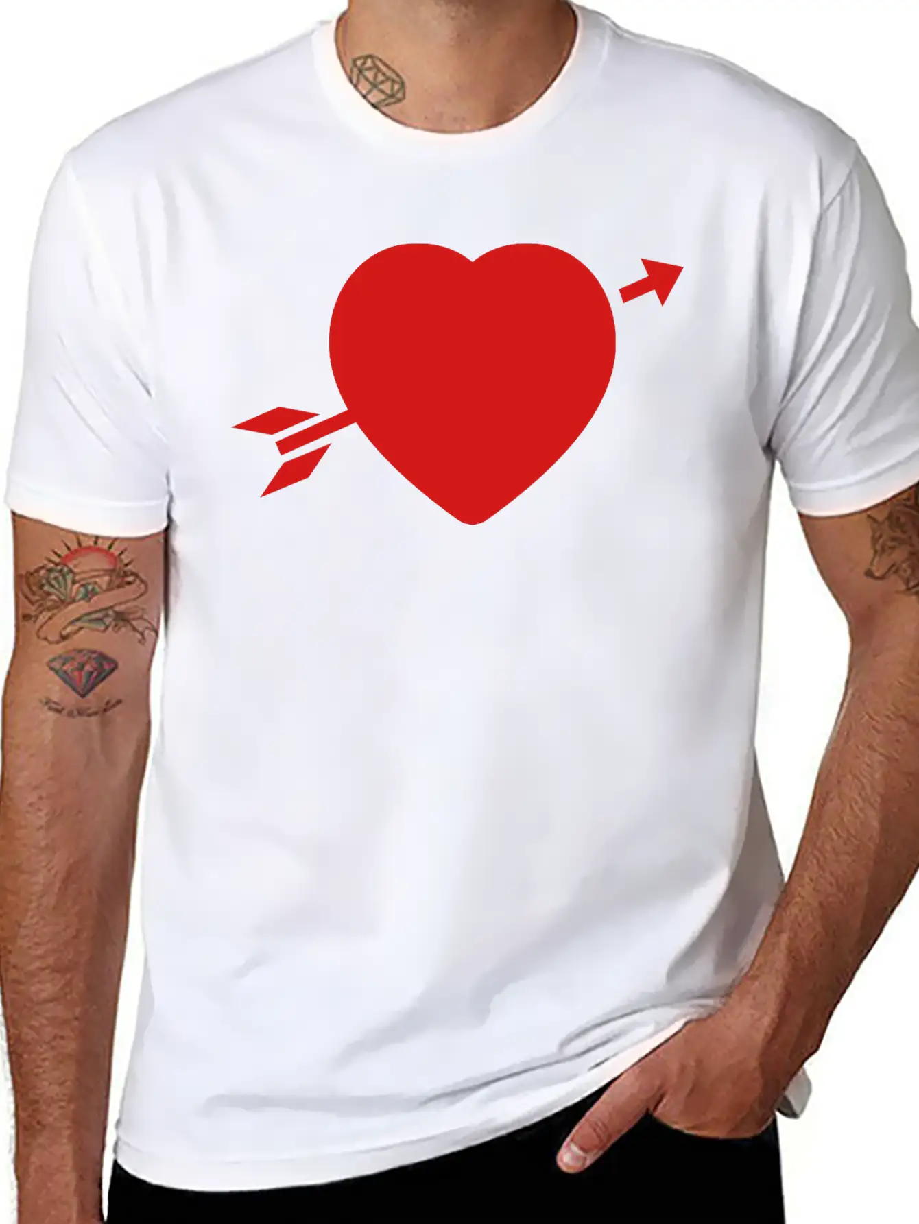 Amor_heart__f1 Unisex Casual T-Shirt – Clean Design For Daily Comfort