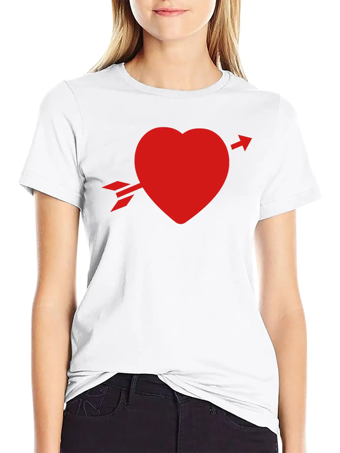 Amor_heart__f1 Unisex Casual T-Shirt – Clean Design For Daily Comfort
