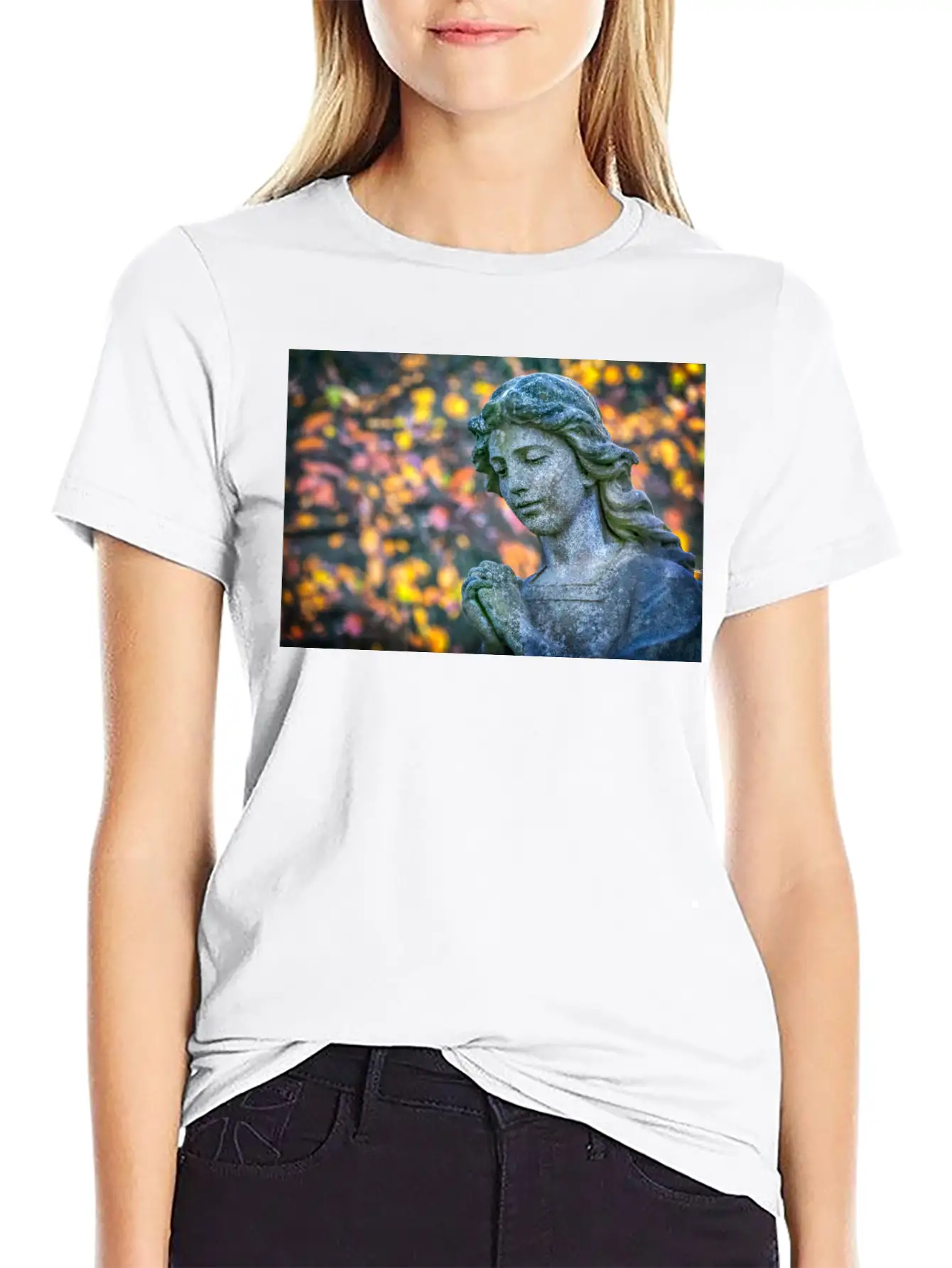 An Angel In Autumn Unisex Casual T-Shirt ��� Clean Design For Daily Comfort