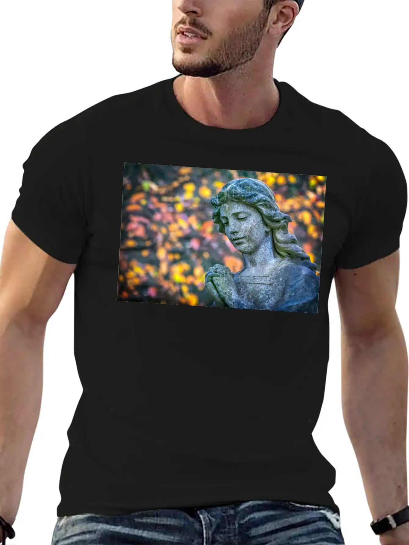 An Angel In Autumn Unisex Casual T-Shirt ��� Clean Design For Daily Comfort