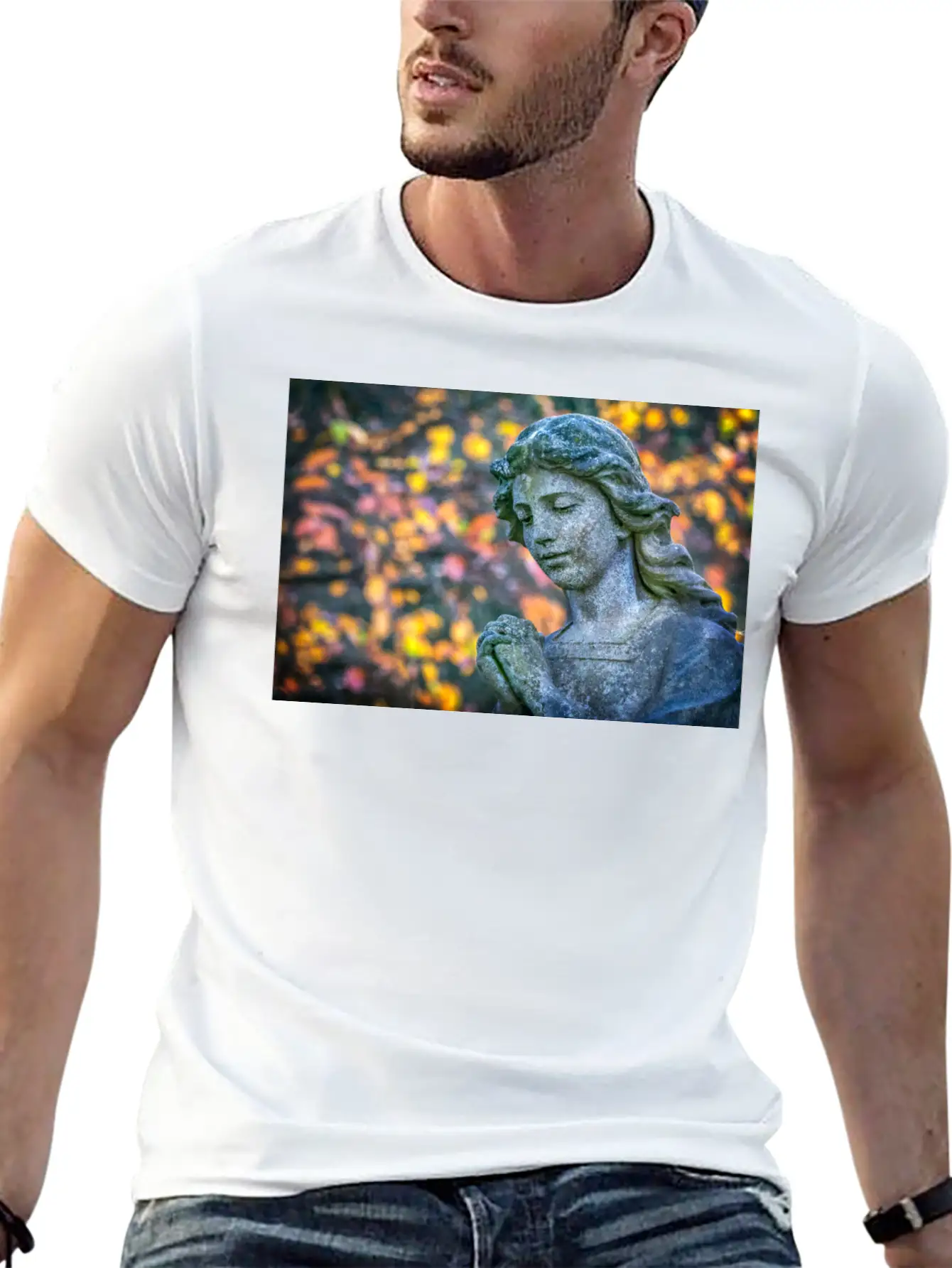 An Angel In Autumn Unisex Casual T-Shirt ��� Clean Design For Daily Comfort