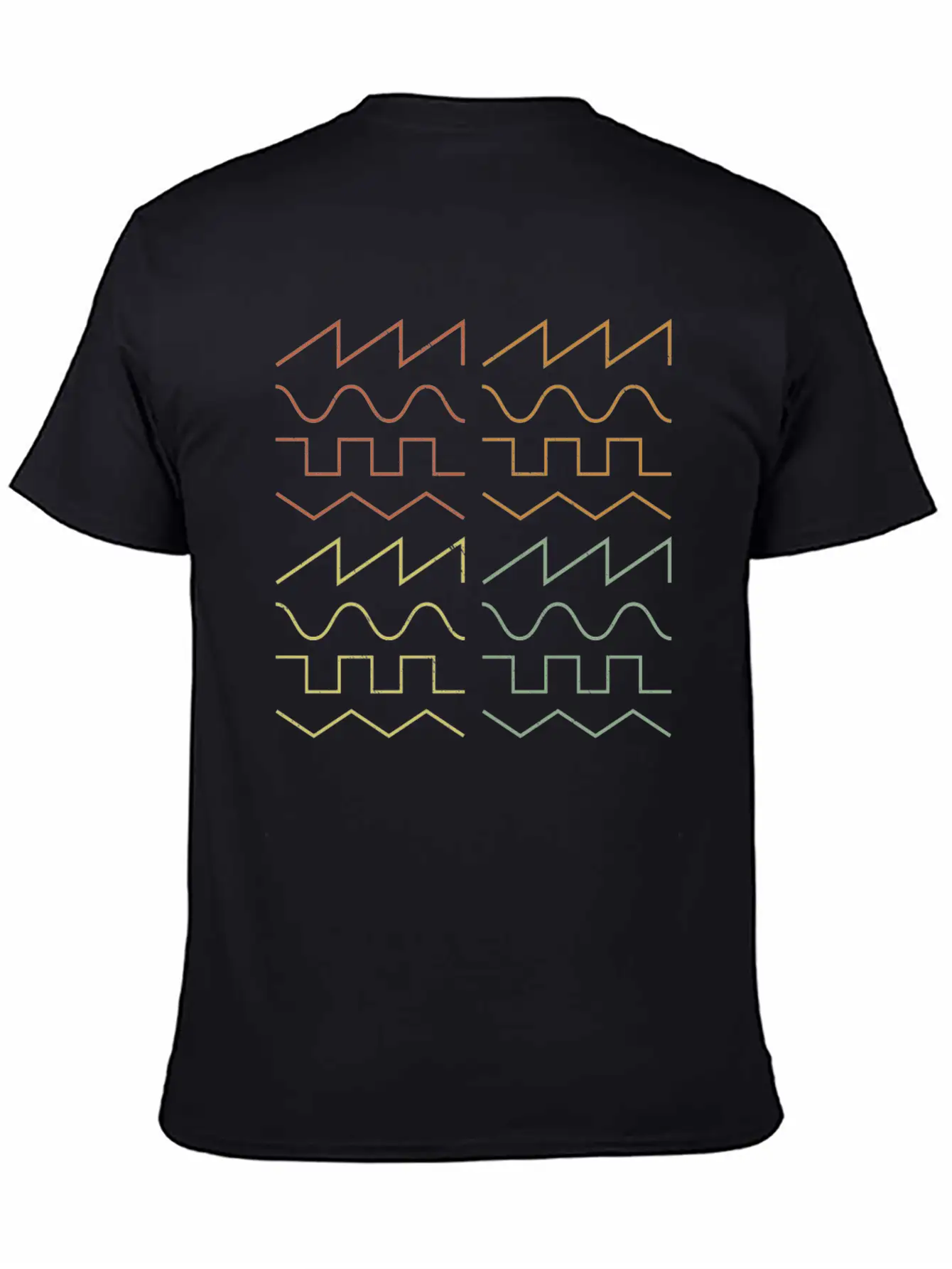 Analog Signal Waveform Modular Synthesizer Unisex Casual T-Shirt – Clean Design For Daily Comfort