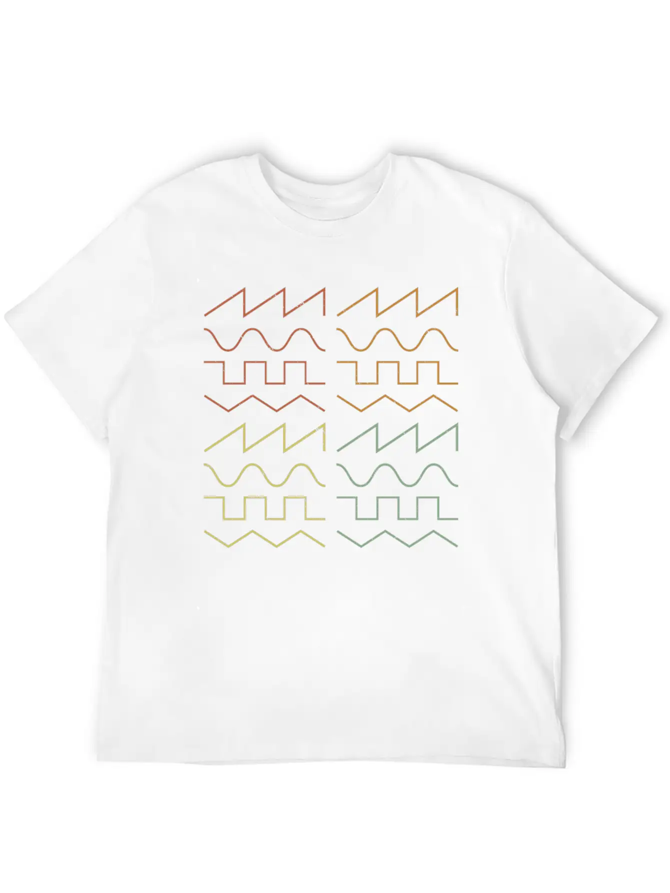 Analog Signal Waveform Modular Synthesizer Unisex Casual T-Shirt – Clean Design For Daily Comfort