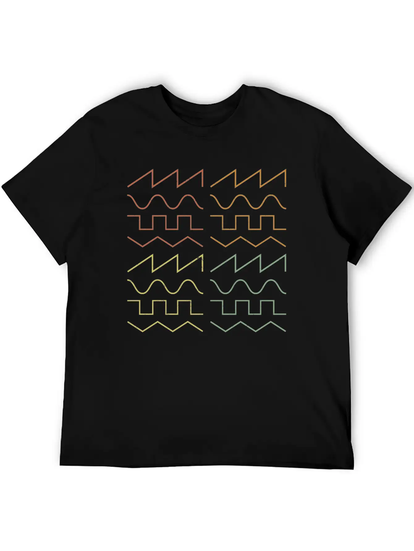 Analog Signal Waveform Modular Synthesizer Unisex Casual T-Shirt – Clean Design For Daily Comfort