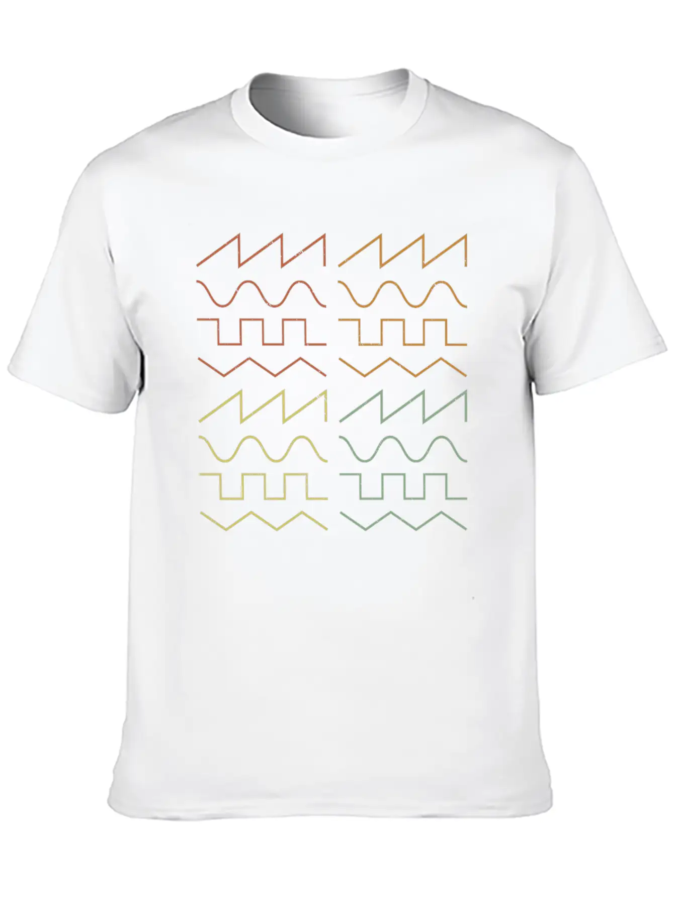 Analog Signal Waveform Modular Synthesizer Unisex Casual T-Shirt – Clean Design For Daily Comfort