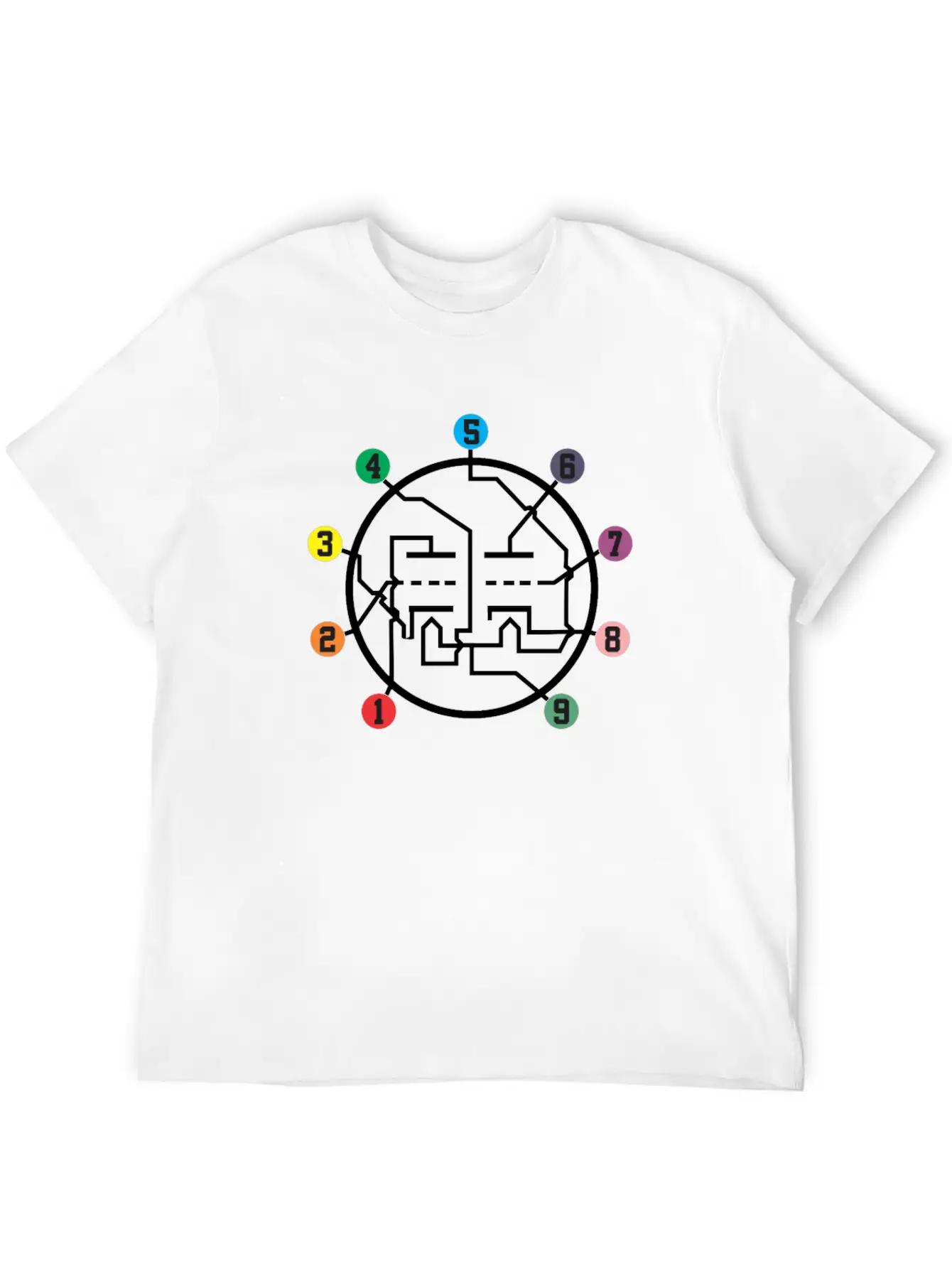 Analog Vacuum Tube Pin Layout Amplifier Audio Unisex Casual T-Shirt – Clean Design For Daily Comfort