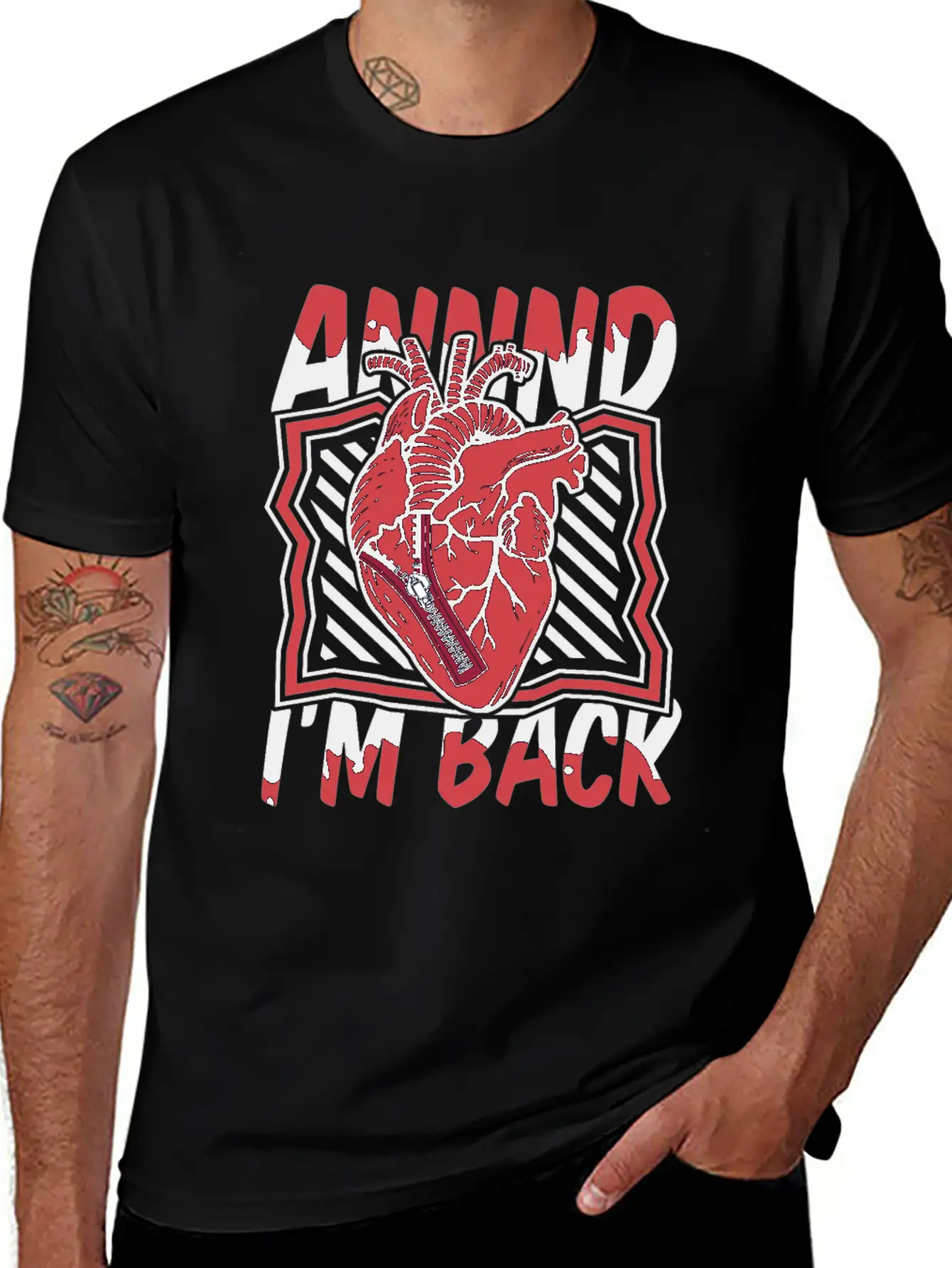 And I'm Back Transplant Pacemakers Open Heart Unisex Casual T-Shirt – Clean Design For Daily Comfort