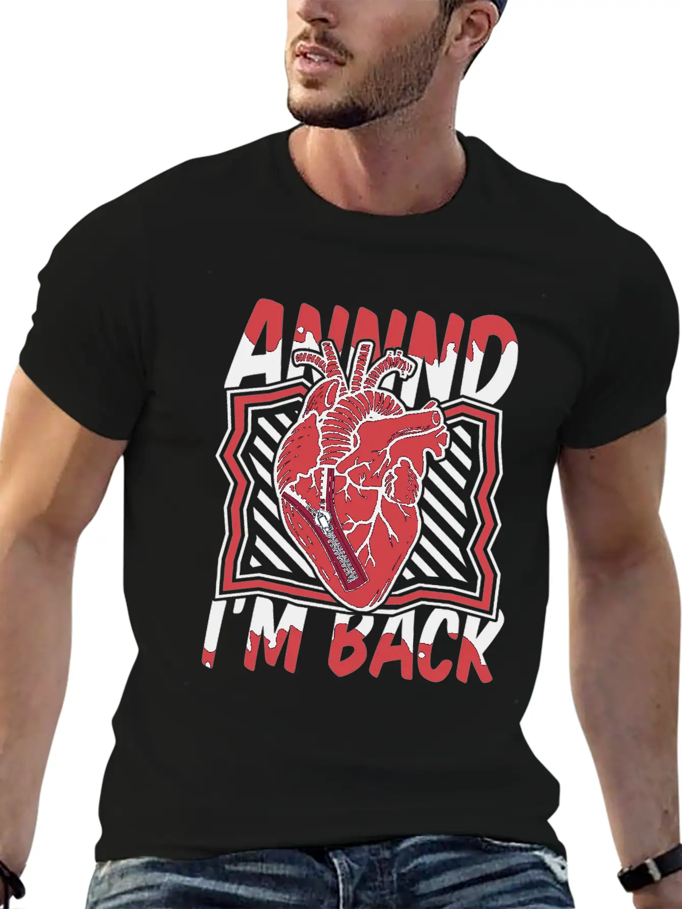 And I'm Back Transplant Pacemakers Open Heart Unisex Casual T-Shirt – Clean Design For Daily Comfort