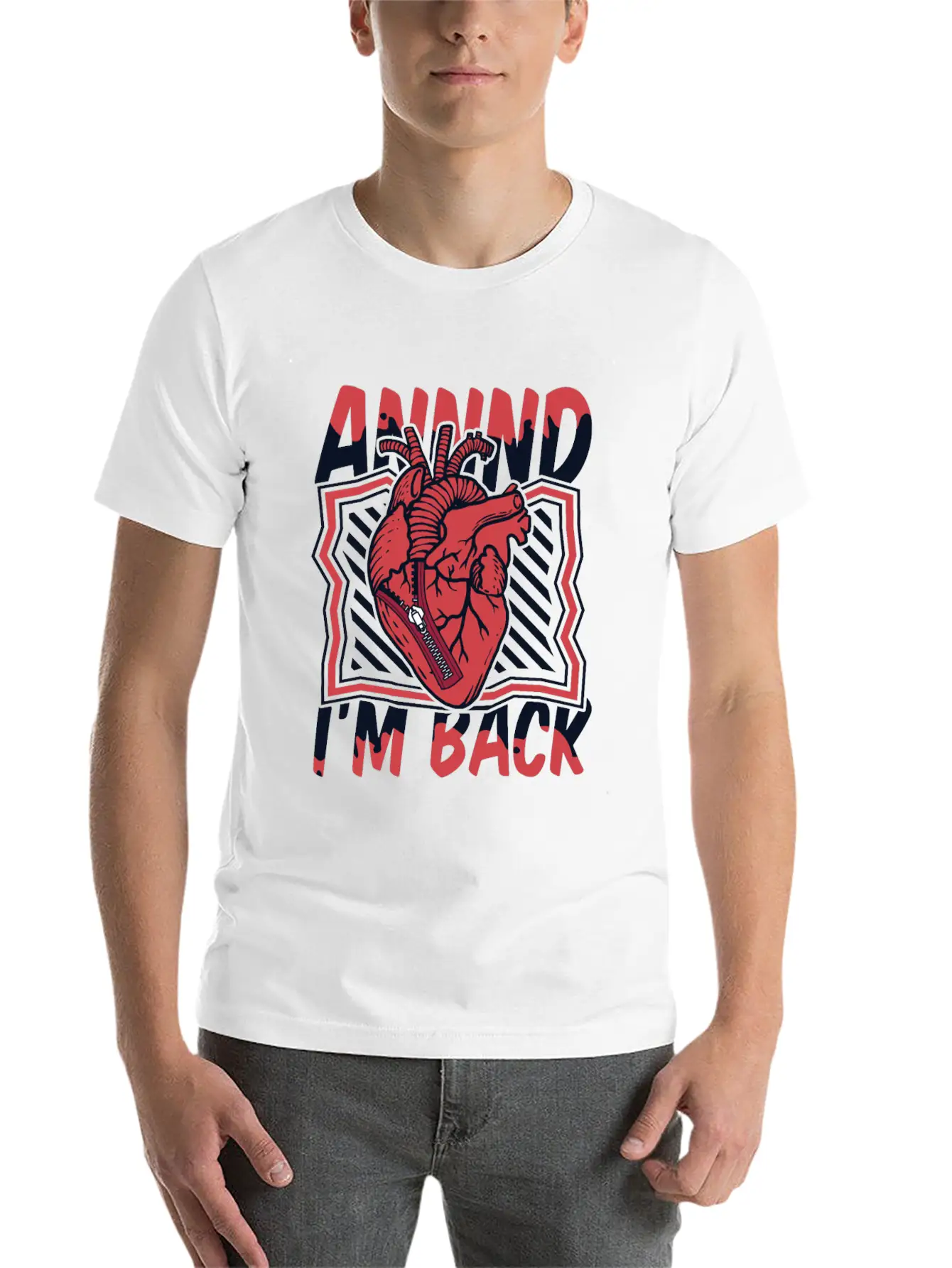 And I'm Back Transplant Pacemakers Open Heart Unisex Casual T-Shirt – Clean Design For Daily Comfort