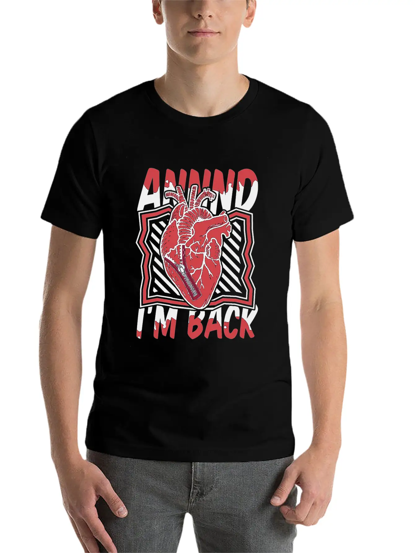 And I'm Back Transplant Pacemakers Open Heart Unisex Casual T-Shirt – Clean Design For Daily Comfort